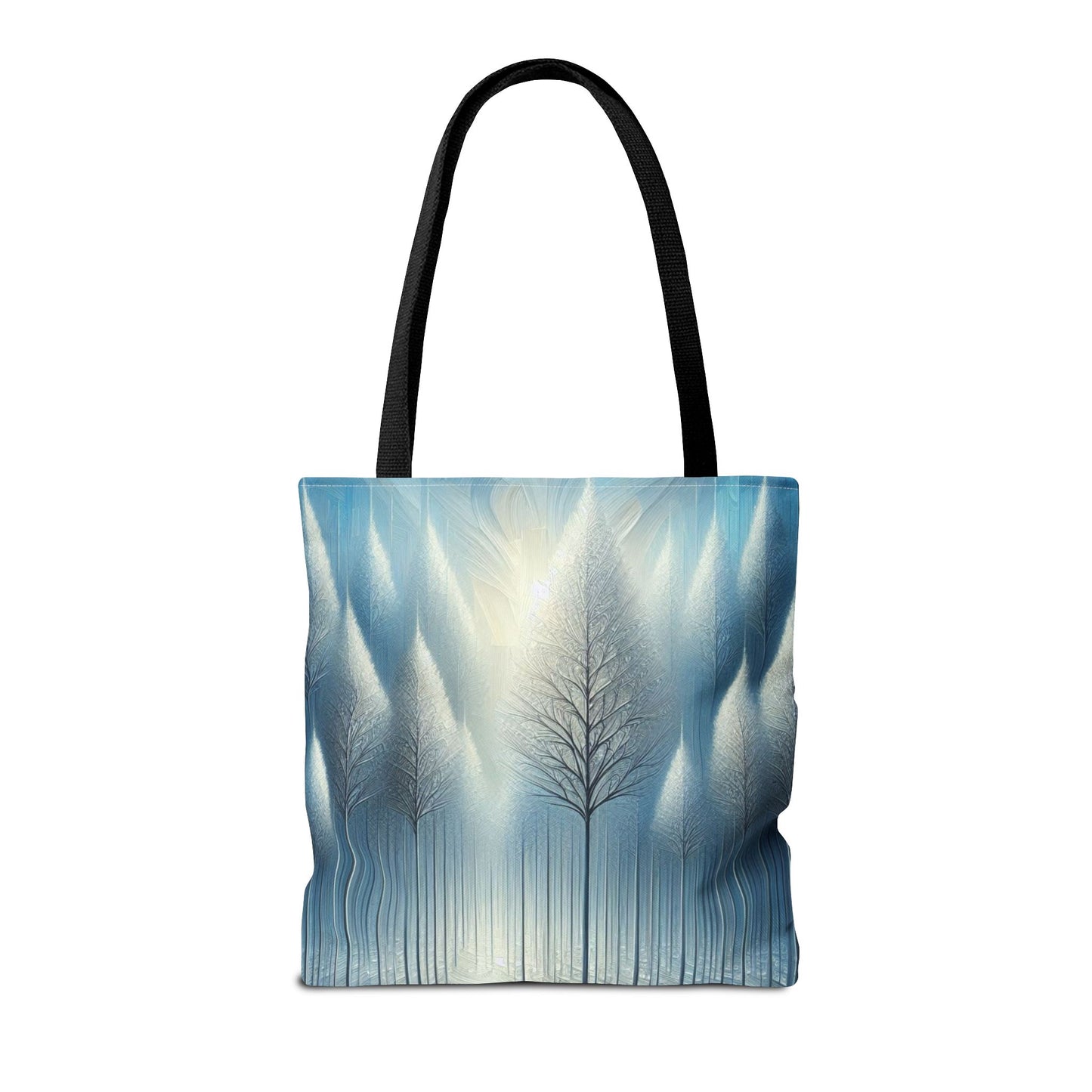 Snowy Christmas Tote Bag Holiday Cheer Gift Glam Winter Accessory Reusable Winter Tree Shopping Bag Xmas Joy Gift Unisex Bag for Him Her