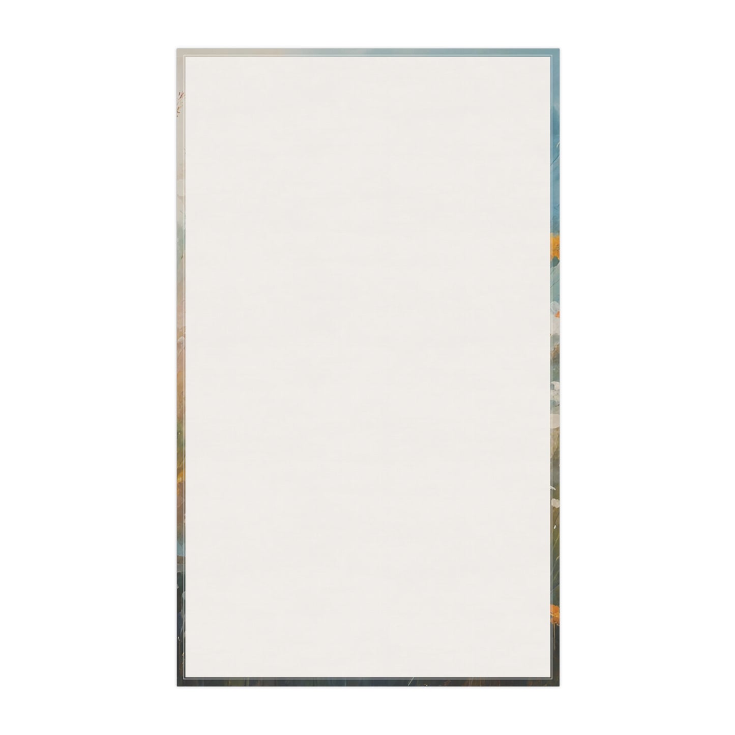 Floral Kitchen Tea Towel Pastel Dish Towel Durable Hand Towel Gift for Flower Lover Whimsical Home Decor Decorative Kitchen Cotton Twill