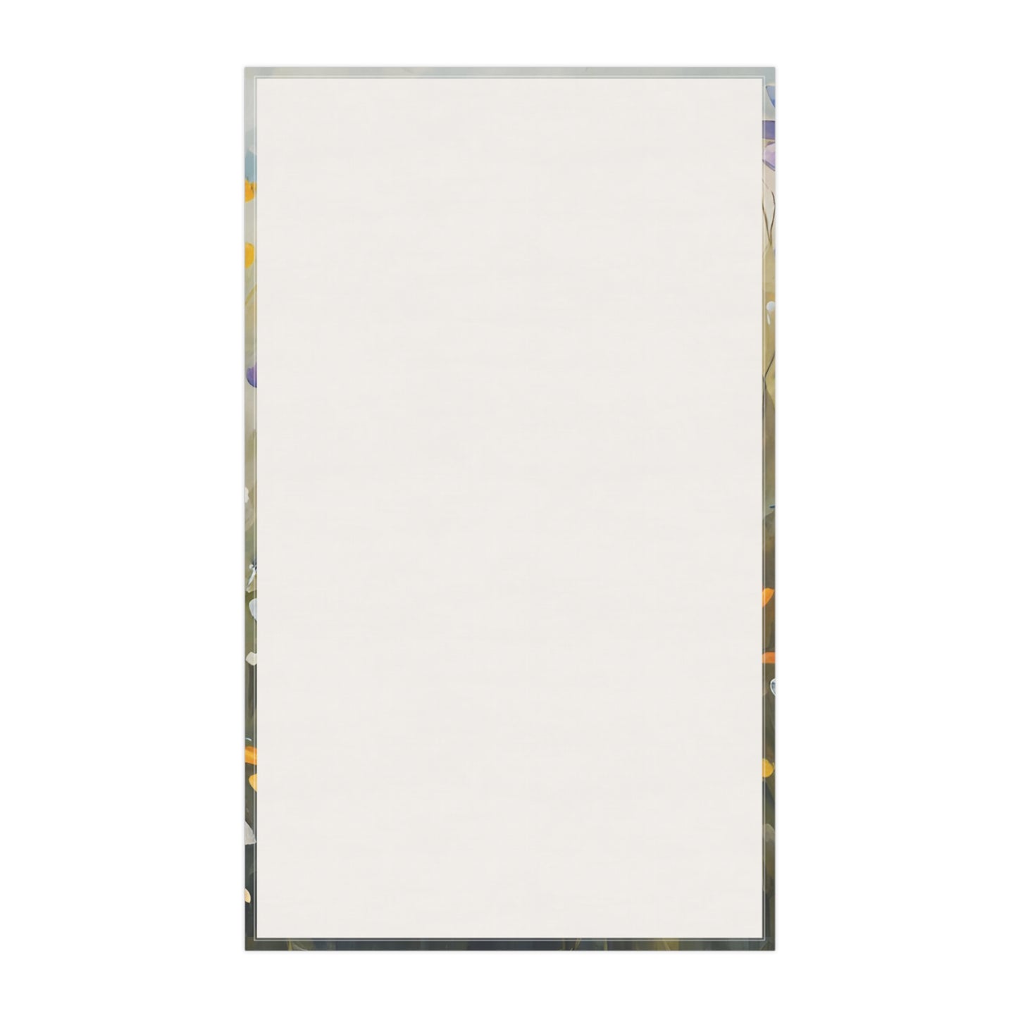 Floral Kitchen Tea Towel Pastel Dish Towel Durable Hand Towel Gift for Flower Lover Whimsical Home Decor Decorative Kitchen Cotton Twill