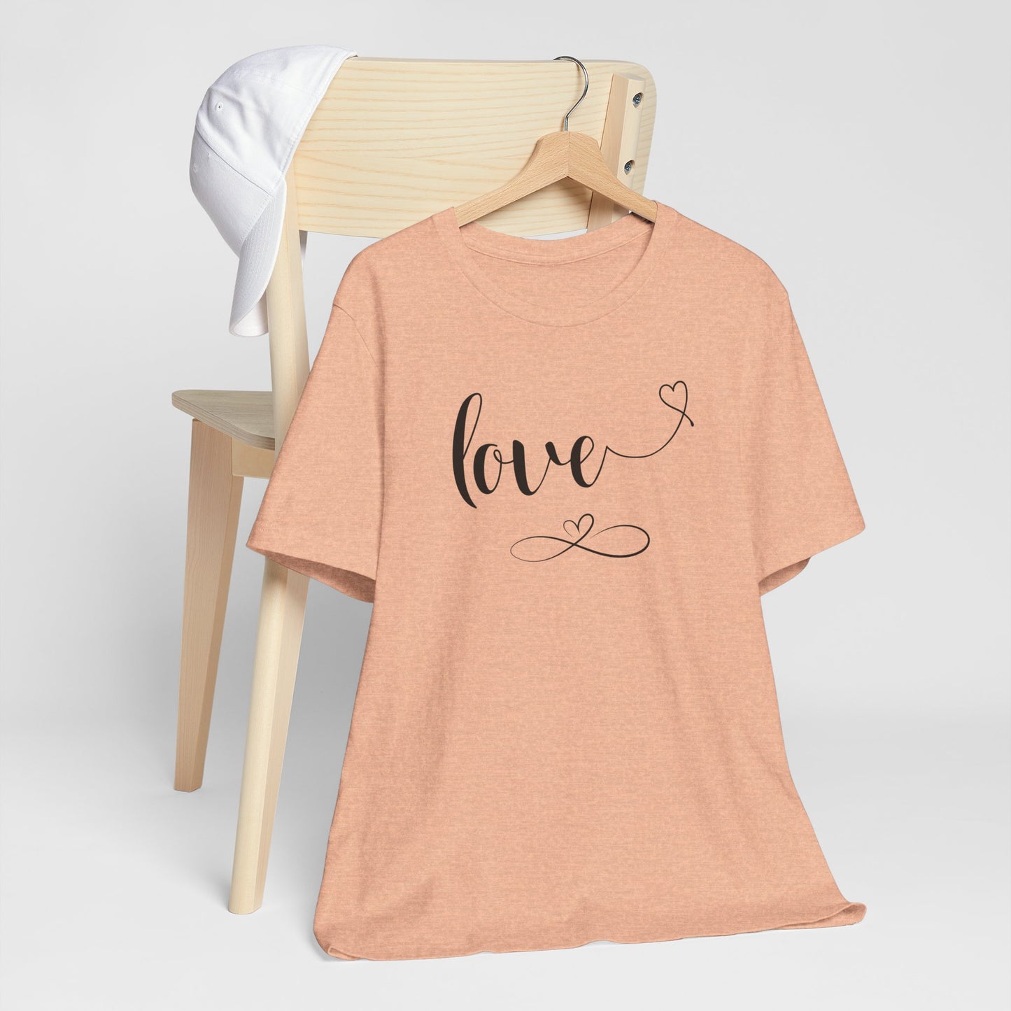 Love T-shirt | Unisex Gift for Her | Gift for Mom Wife Sister | Heart T-Shirt |