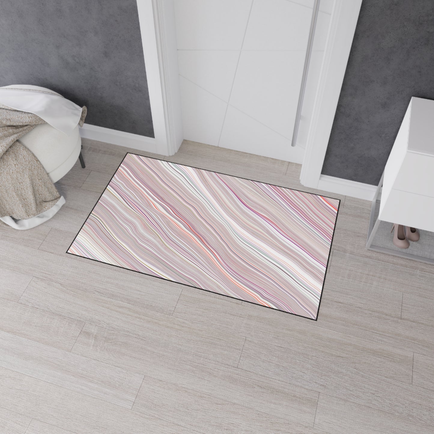 Decorative Heavy Duty Non-Slip Floor Mat Stylish Design Perfect for Entryway Kitchen Décor Garage Rug Coffee Bar Bathroom Floor Door Mat