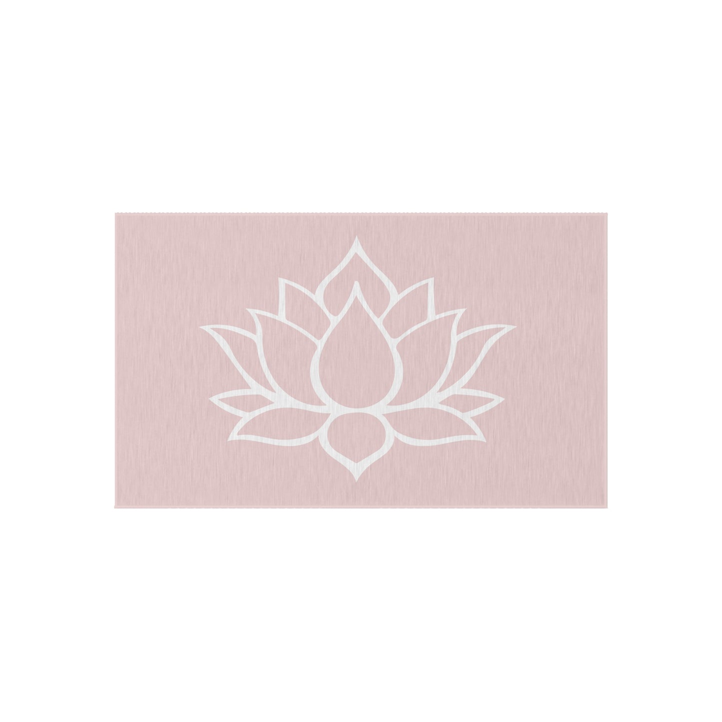 Zen Chenille Outdoor Rug with No-Skid Backing Cozy Outdoor Carpet Lotus Blossom Patio Decor Gazebo Rug Pool Area Decor Outdoor Kitchen Rug
