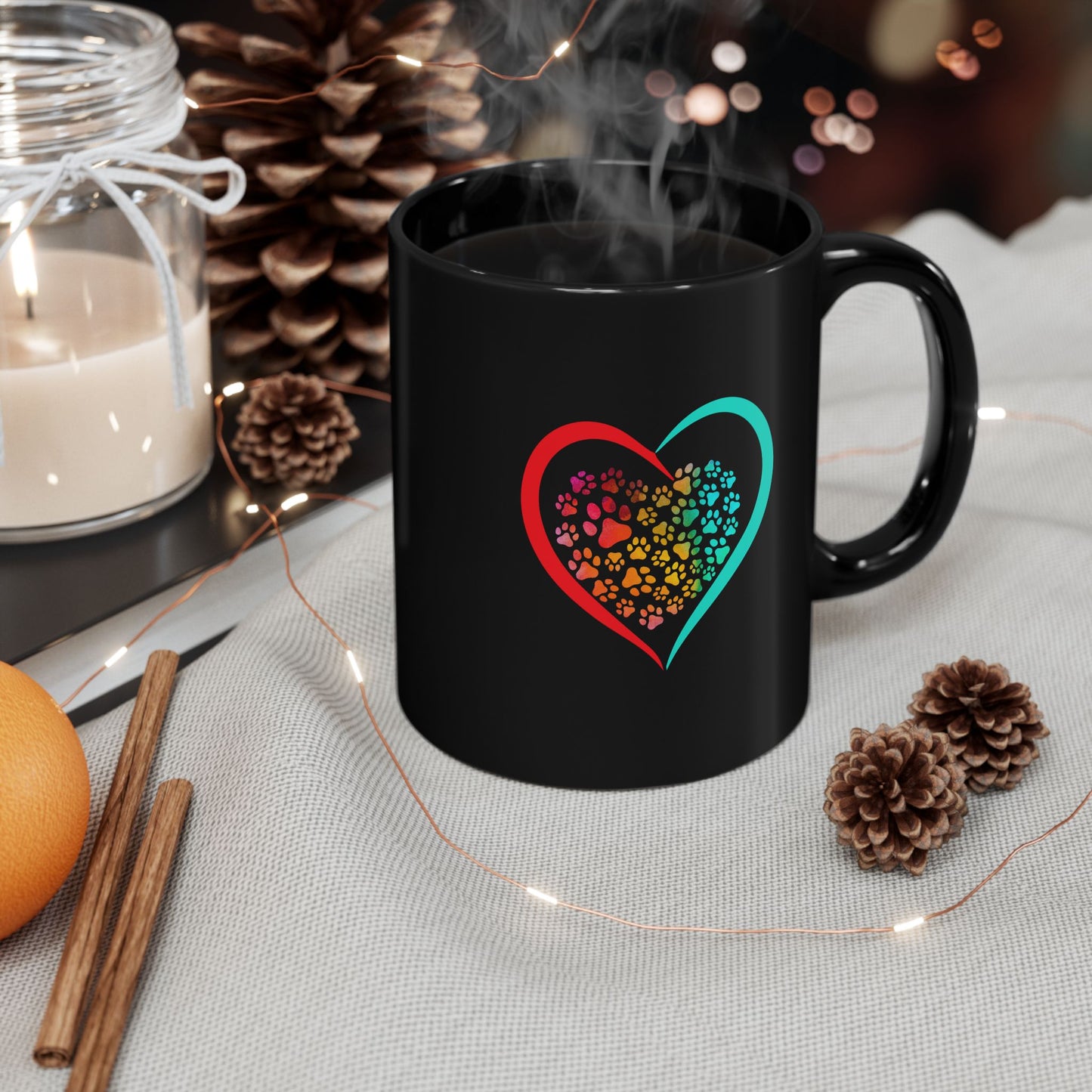 Dog or Cat Lover Coffee Mug | Pet Lover Paw Print Mug | Animal Lover Gift | Pet Parent Gift | Funny Dog Tea Cup |