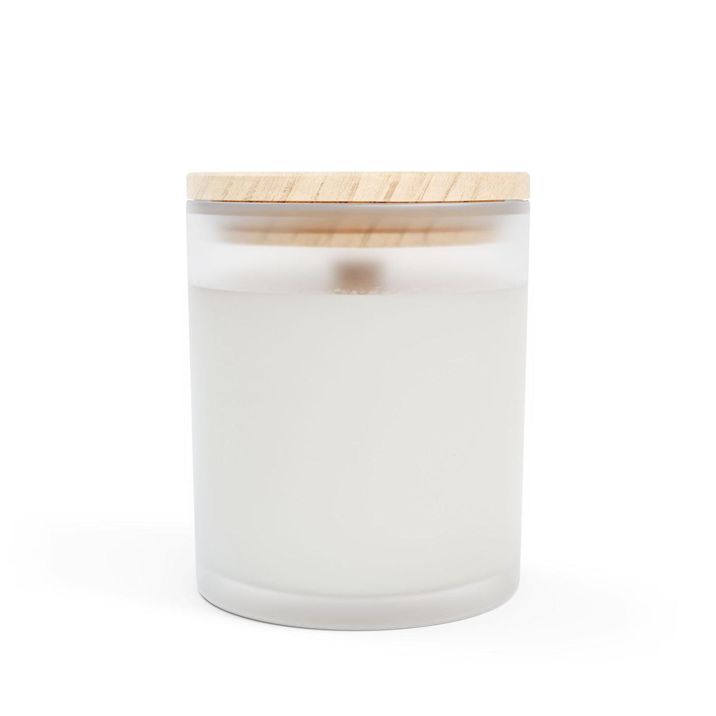 Artisanal Coconut Soy Frosted Glass Candle with Wooden Wick and Raw Maple Lid 11 oz Hand Poured Ocean Beachy Vacation Candle 50 hr burn time