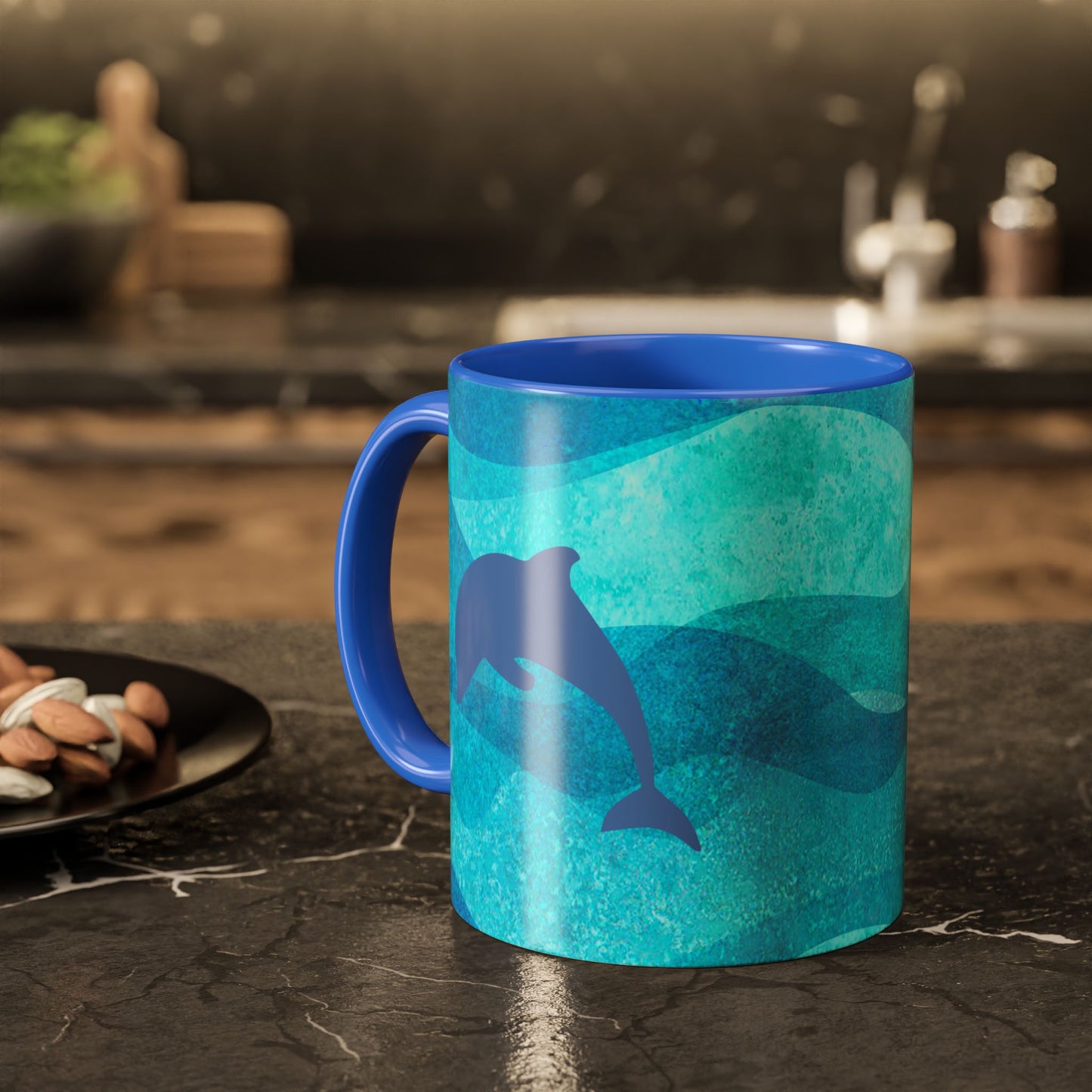 Dolphin Lover Coffee Mug Oceanic Themed Gift Sea Lover Gift Mug Salt Life Gift