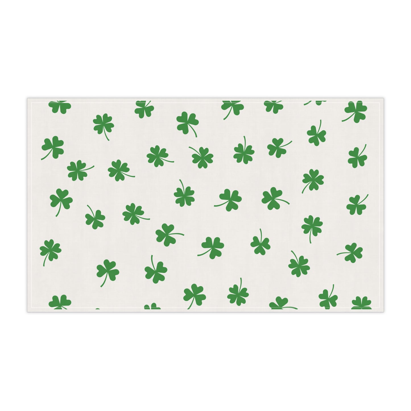 Clover Kitchen Tea Towel Pastel Dish Towel Durable Hand Towel Gift for Her Whimsical Home Decor Decorative Kitchen Cotton Twill