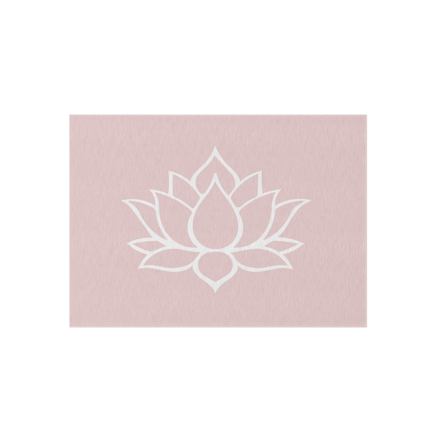 Zen Chenille Outdoor Rug with No-Skid Backing Cozy Outdoor Carpet Lotus Blossom Patio Decor Gazebo Rug Pool Area Decor Outdoor Kitchen Rug