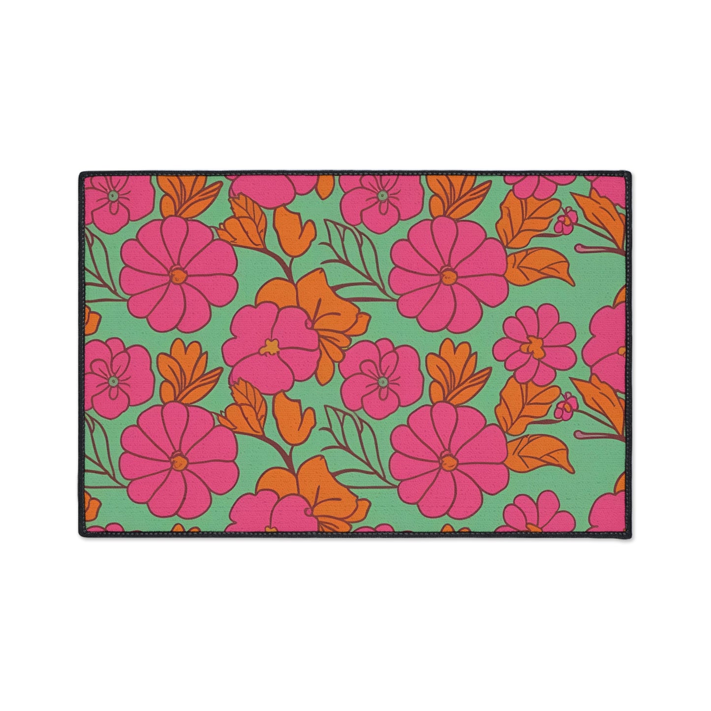 Decorative Heavy Duty Non-Slip Floor Mat Stylish Design Perfect for Entryway Kitchen Décor Garage Rug Tropical Bathroom Floor Door Mat