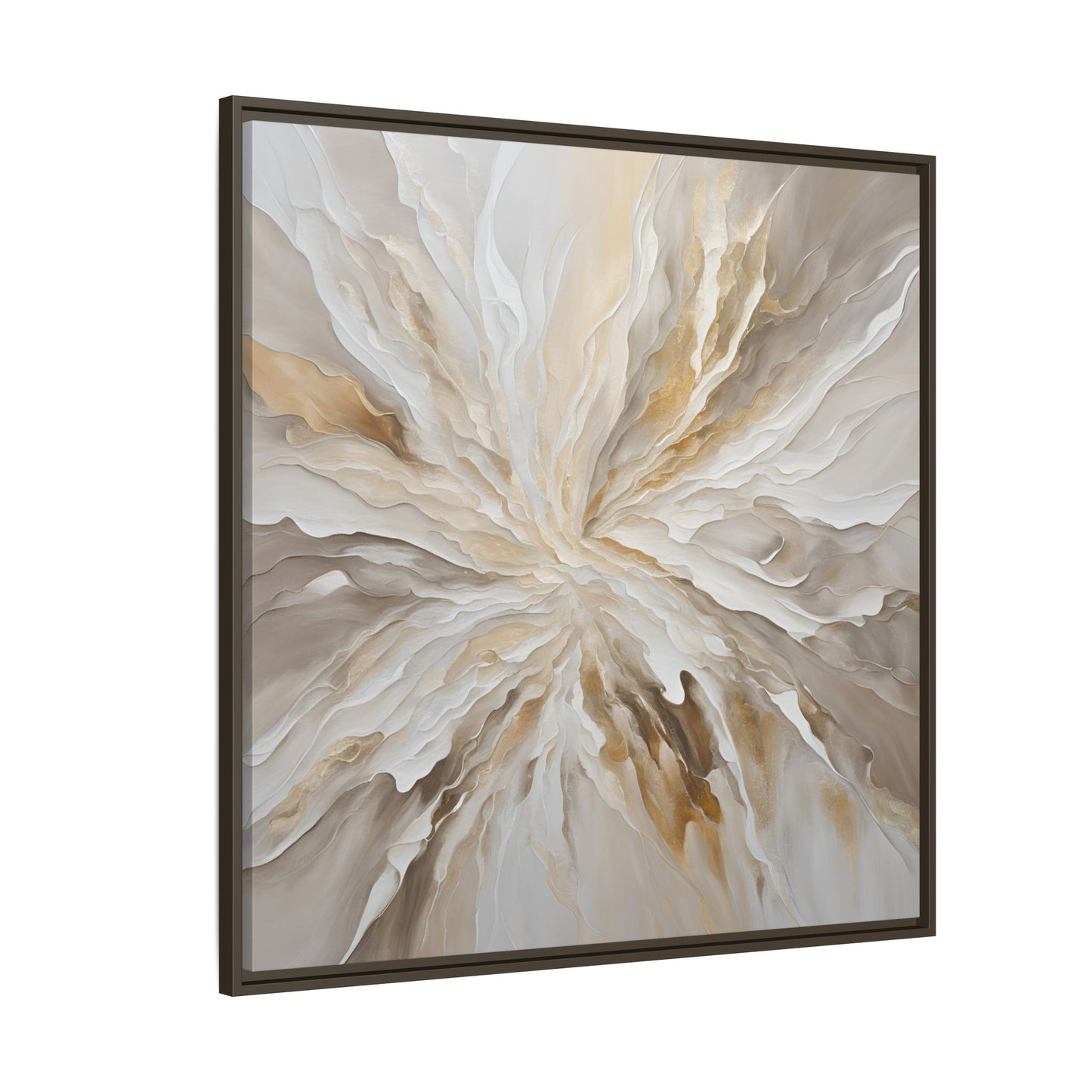 Modern Abstract Floral Design Unique Framed Canvas Wall Art Starburst Gift Nature Lover Gift Garden Lover Gift 3 frame colors