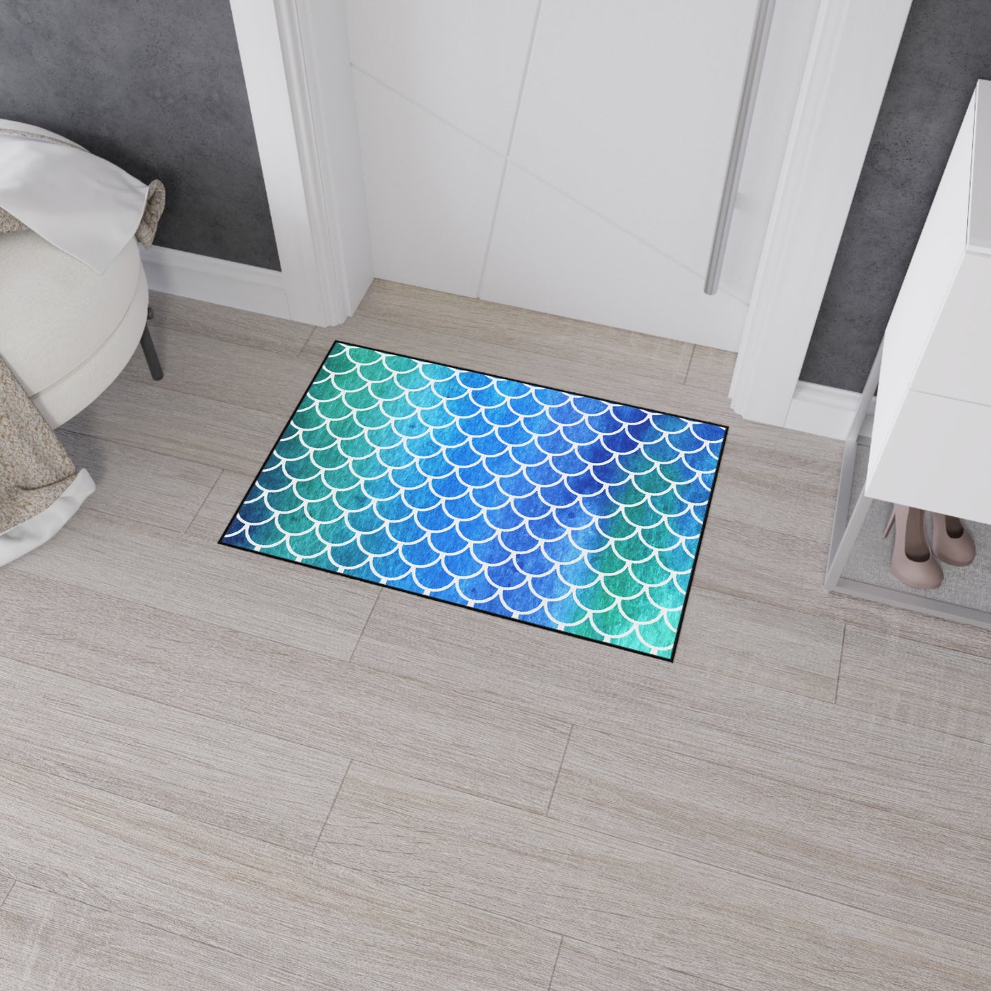 Decorative Heavy Duty Non-Slip Floor Mat Stylish Design Perfect for Entryway Kitchen Décor Beachy Rug Tropical Bathroom Floor Door Mat