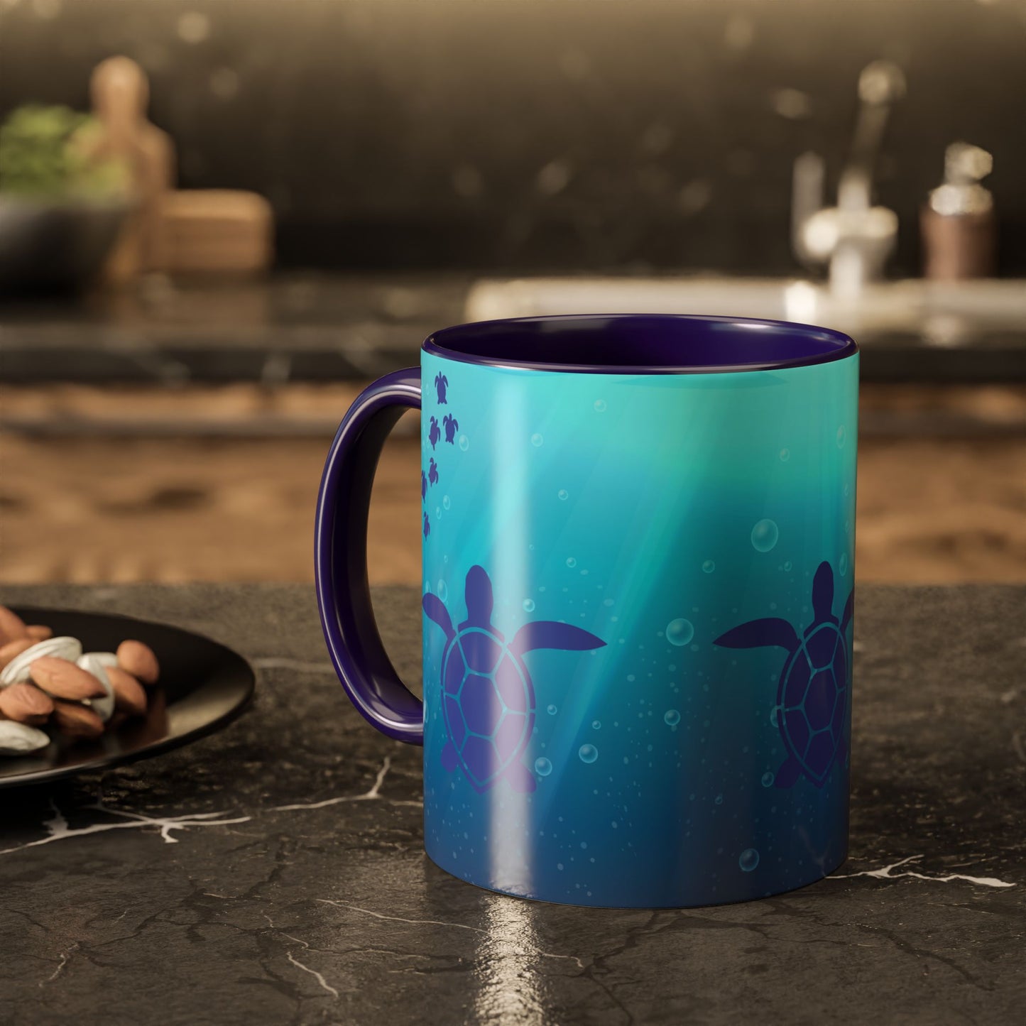 Sea Turtle Mug Oceanic Salt Life Gift Beach Vibe Mug Turtle Lover Gift Oceanic Mug