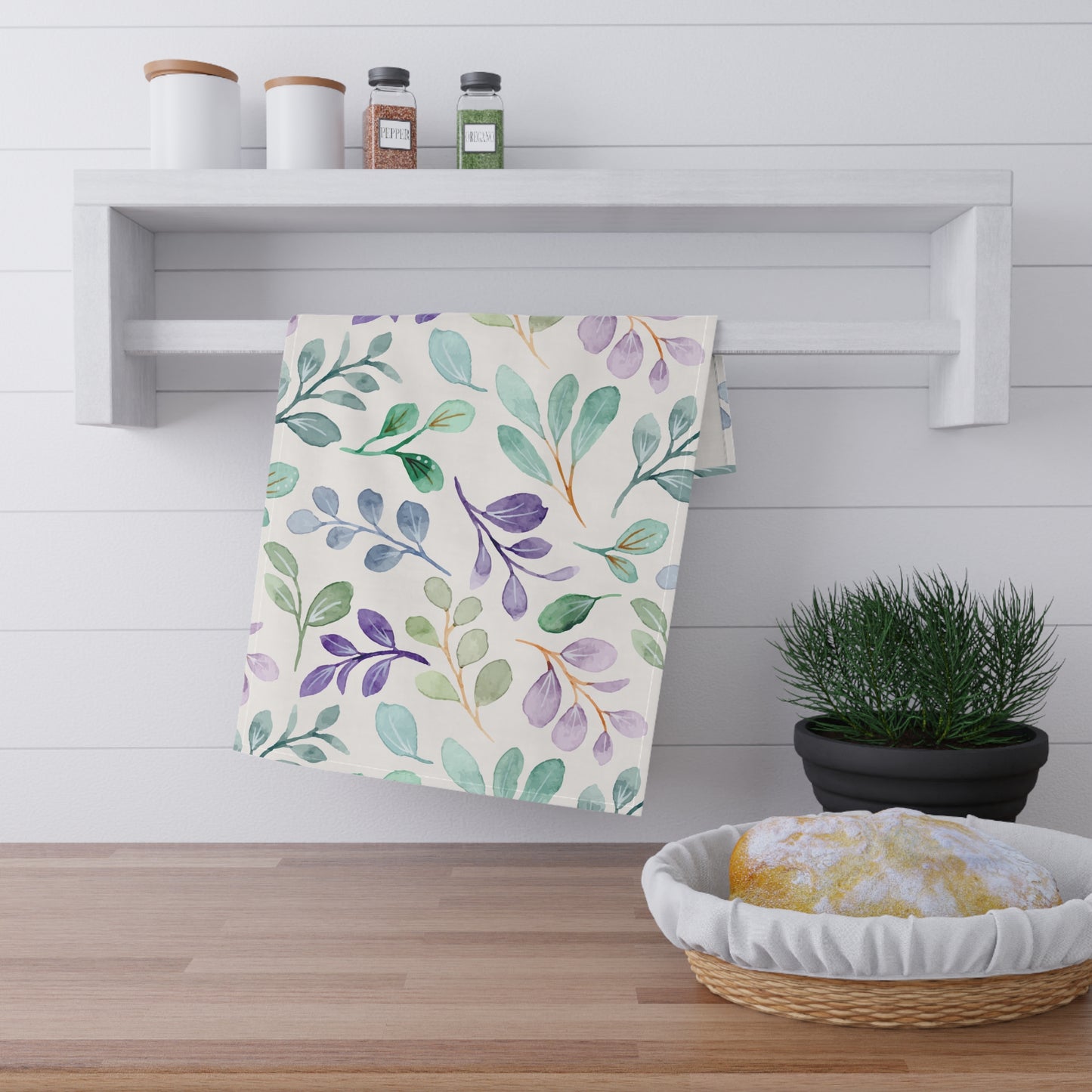 Kitchen Tea Towel Pastel Dish Towel Durable Hand Towel Gift for Her Whimsical Home Decor Decorative Kitchen Cotton Twill