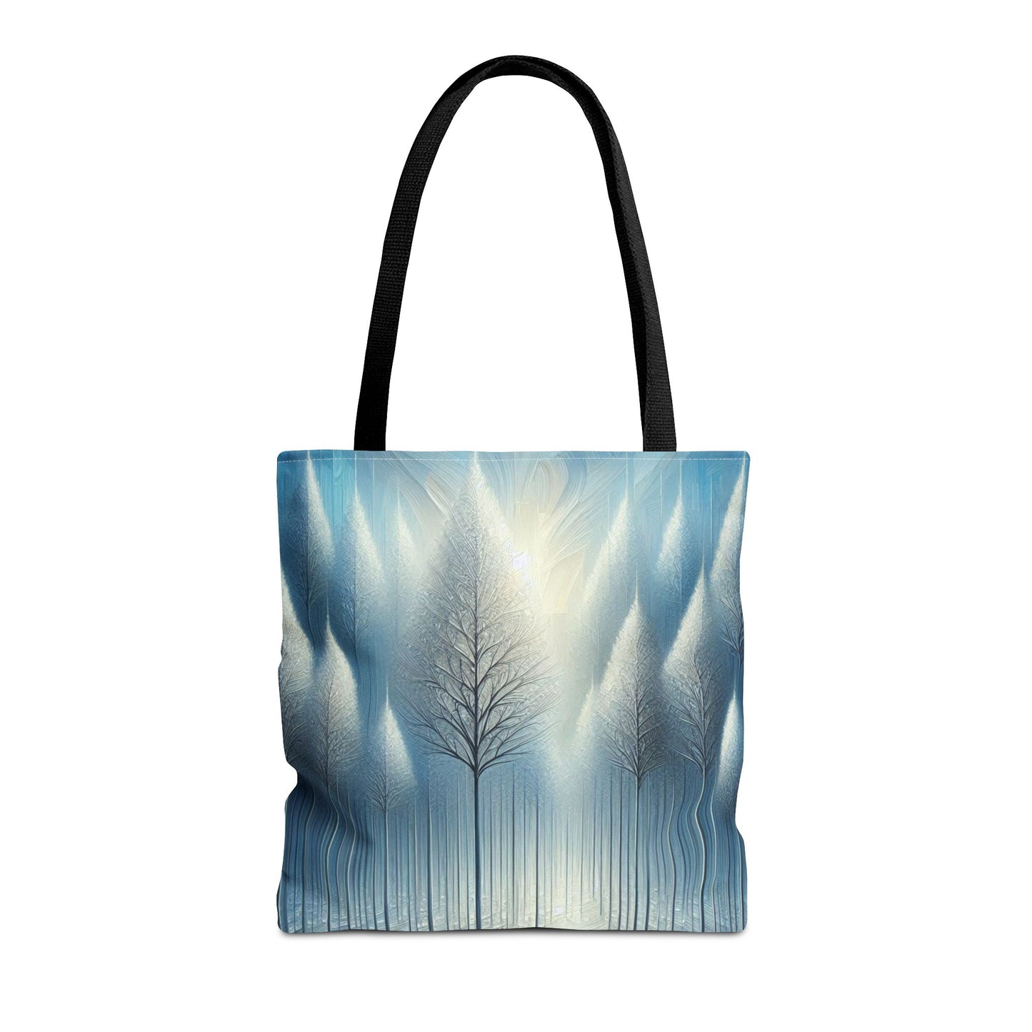 Snowy Christmas Tote Bag Holiday Cheer Gift Glam Winter Accessory Reusable Winter Tree Shopping Bag Xmas Joy Gift Unisex Bag for Him Her