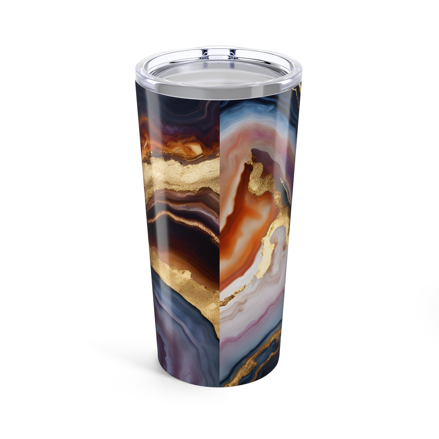 Colorful Agate Chalcedony Mineral Design 20 oz Tumbler Nature Lover Gift Geology Rock Lover Insulated Stainless Hot or Cold Tumbler