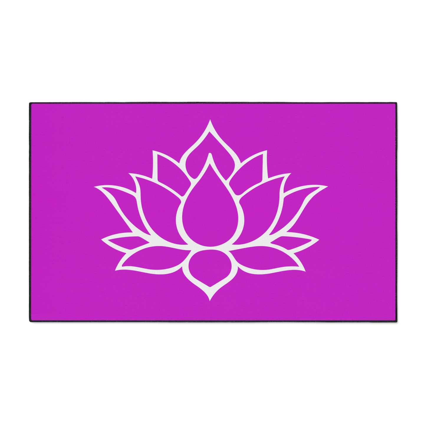 Decorative Heavy Duty Non-Slip Floor Mat Stylish Design Perfect for Entryway Kitchen Décor Pink Lotus Blossom Floral Design Rug Bath Mat