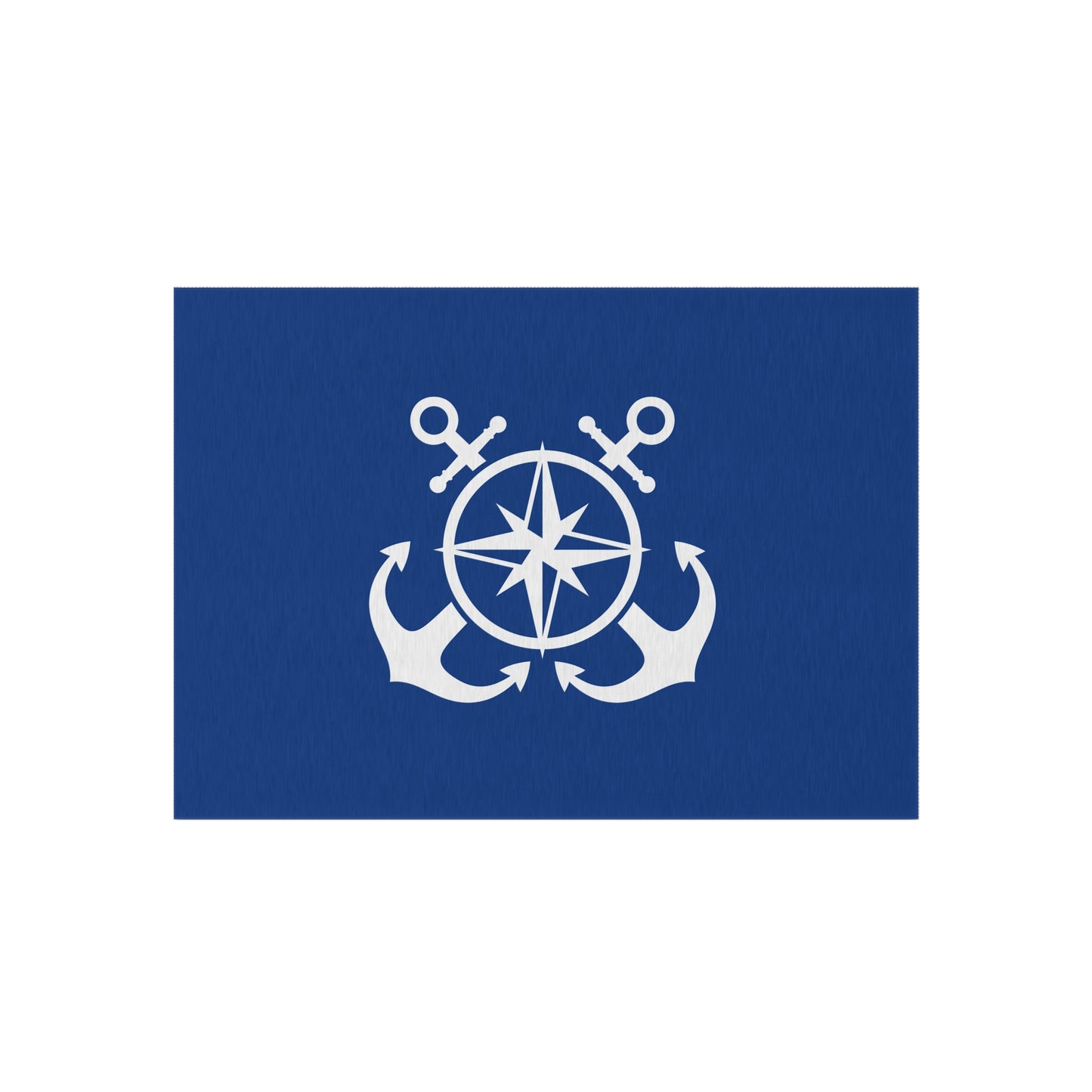 Anchor Design Chenille Outdoor Rug with No-Skid Backing Cozy Outdoor Patio Carpet Oceanic Decor Gazebo Rug Pool Area Decor Kitchen Carpet