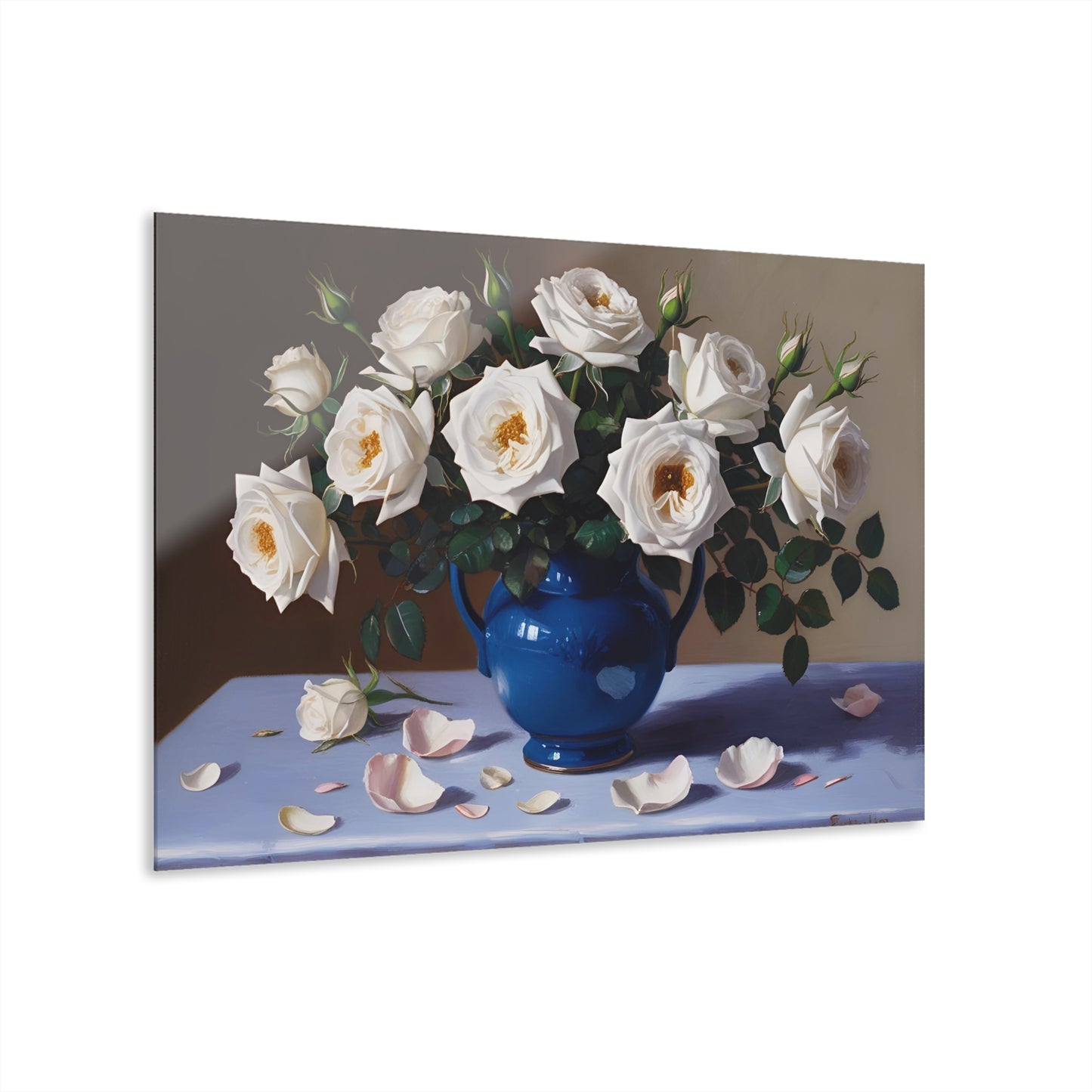 Large Floral Design Acrylic Print with French Cleat Nature Lover Wall Art Flower Lover Gift Poppy Flower Artwork Modern Garden Home Decor