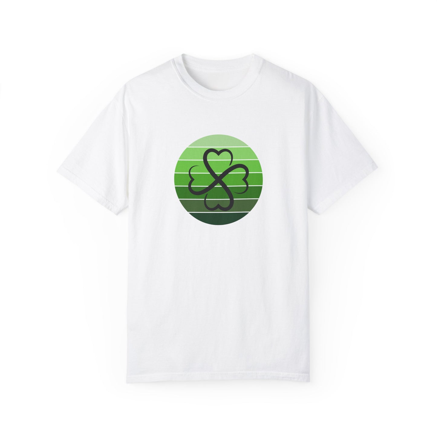 St. Patrick's Day T-Shirt Unisex Comfort Colors Relaxed Fit Garment-Dyed Tee 4 Leaf Clover Shirt Irish Themed Gift