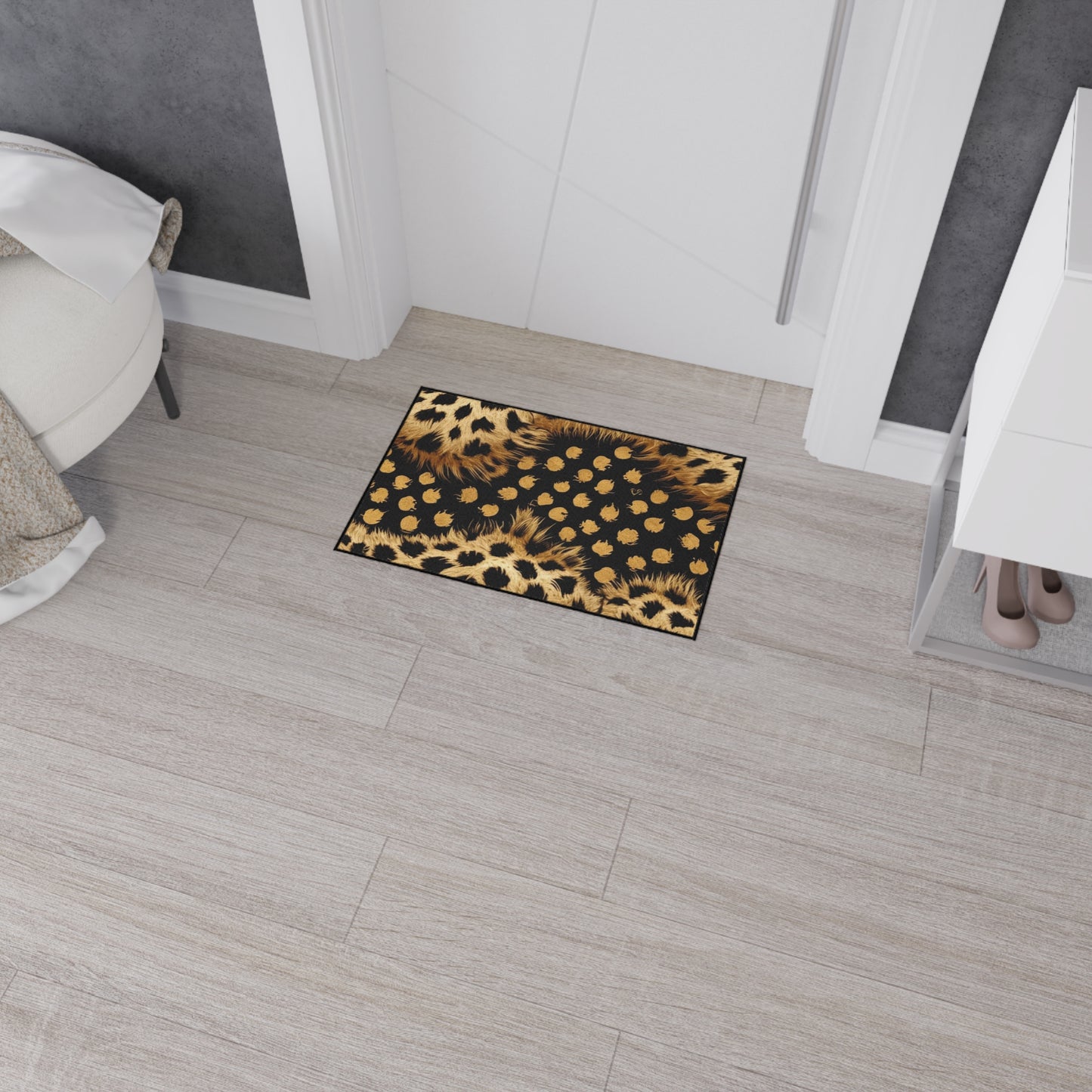 Decorative Heavy Duty Non-Slip Floor Mat Stylish Design Perfect for Entryway Kitchen Décor Garage Rug Coffee Bar Bathroom Floor Door Mat