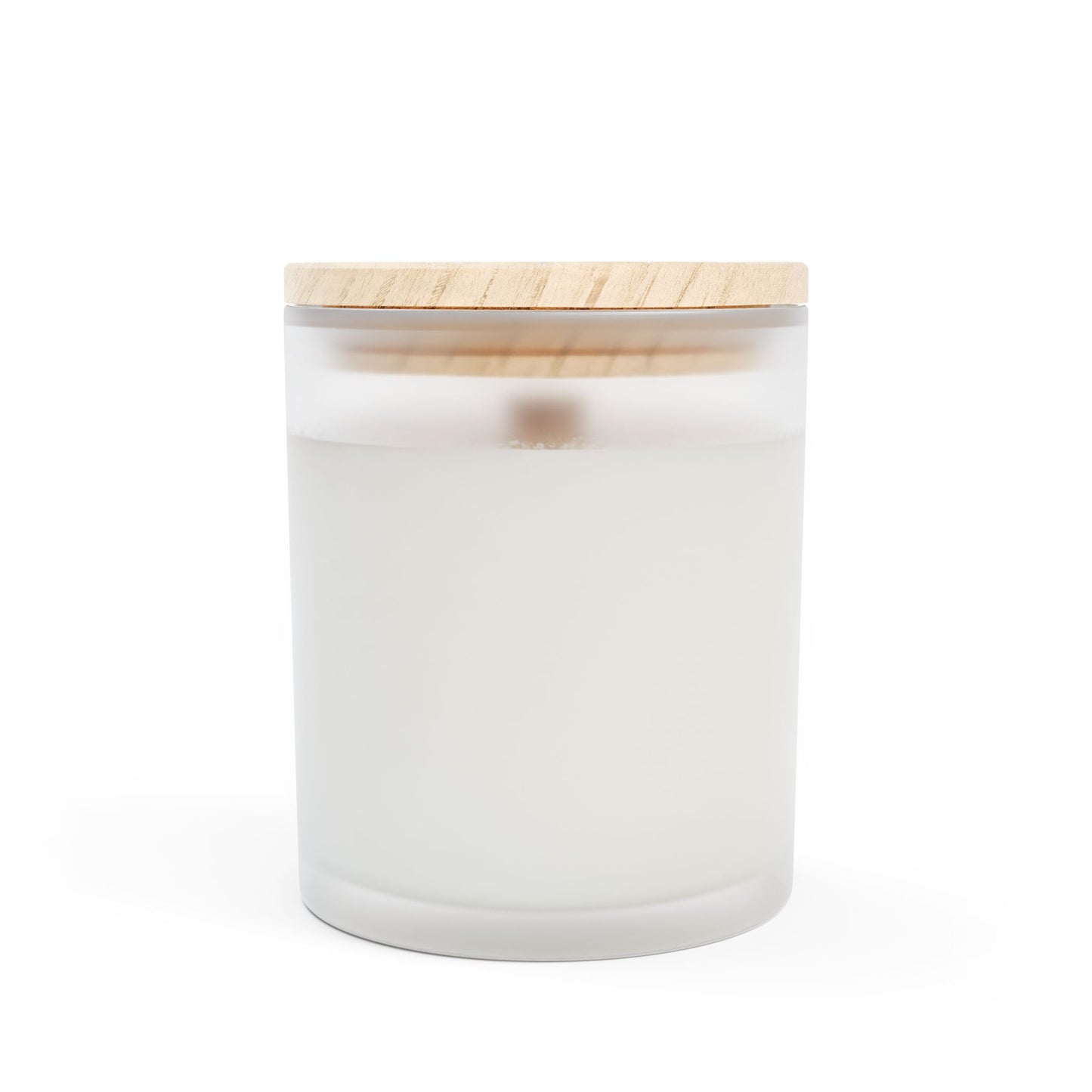 Artisanal Coconut Soy Frosted Glass Candle with Wooden Wick and Raw Maple Lid 11 oz Hand Poured Happy Birthday Candle Marriage Humor