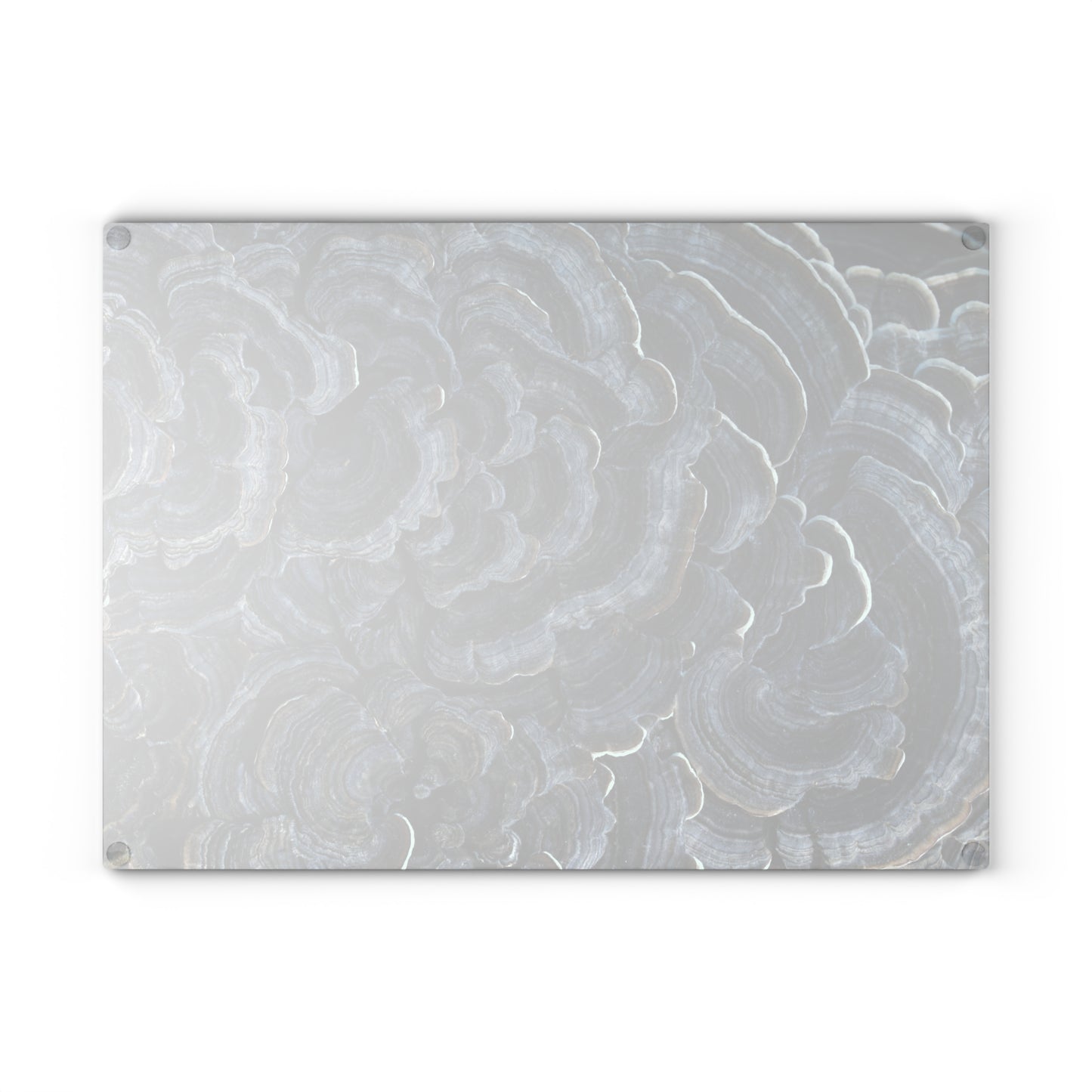 Kitchen Decor Glass Cutting Board Serving Tray with Mushroom Design Cutting Board Gift for Home Cook Charcuterie Board