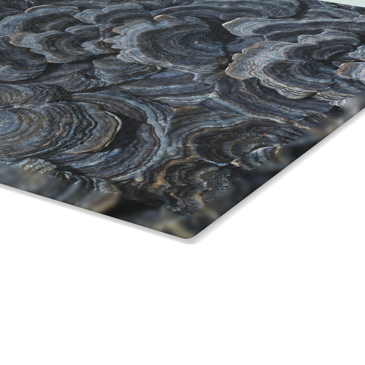 Kitchen Decor Glass Cutting Board Serving Tray with Mushroom Design Cutting Board Gift for Home Cook Charcuterie Board