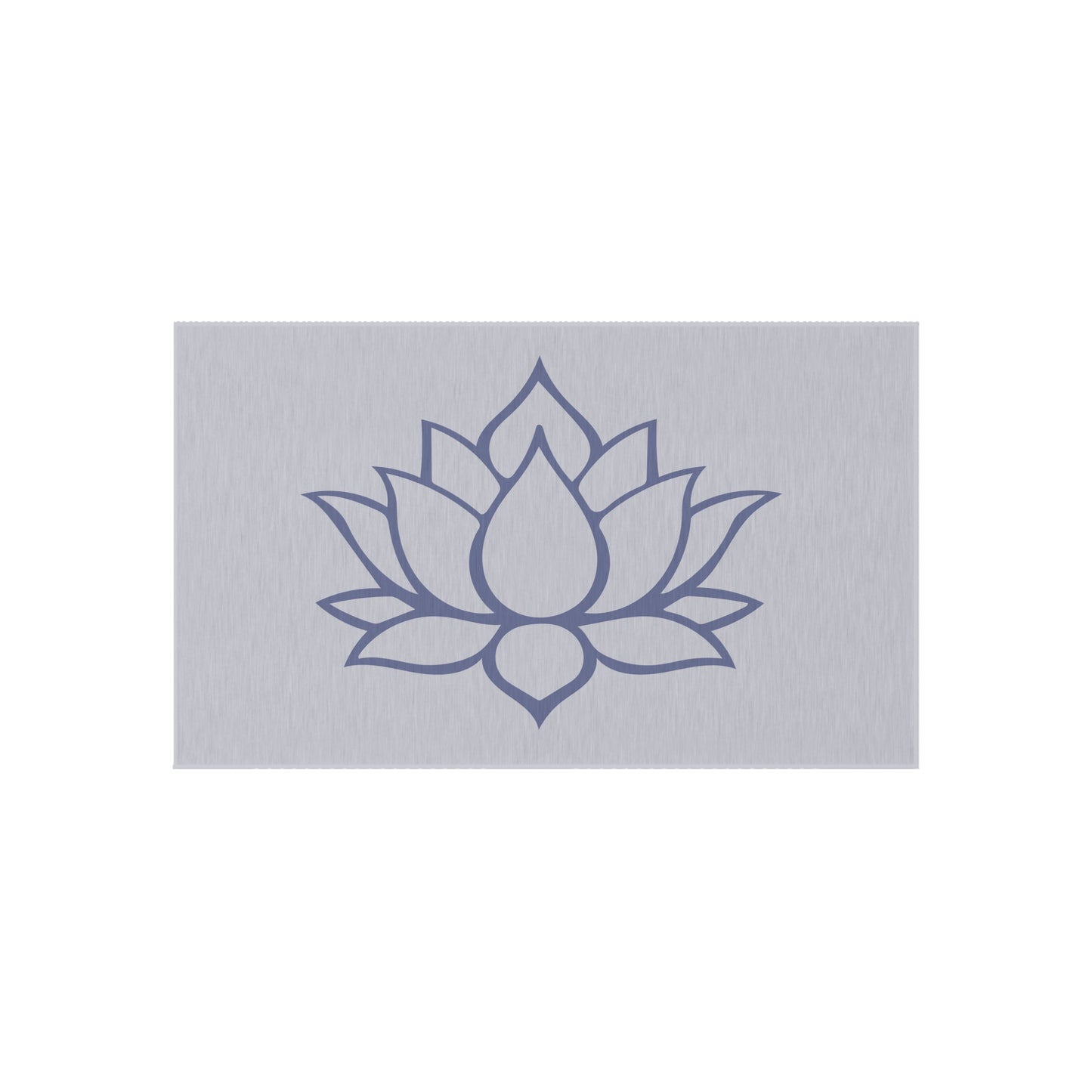 Zen Chenille Outdoor Rug with No-Skid Backing Cozy Outdoor Carpet Lotus Blossom Patio Decor Gazebo Rug Pool Area Floral Outdoor Kitchen Rug
