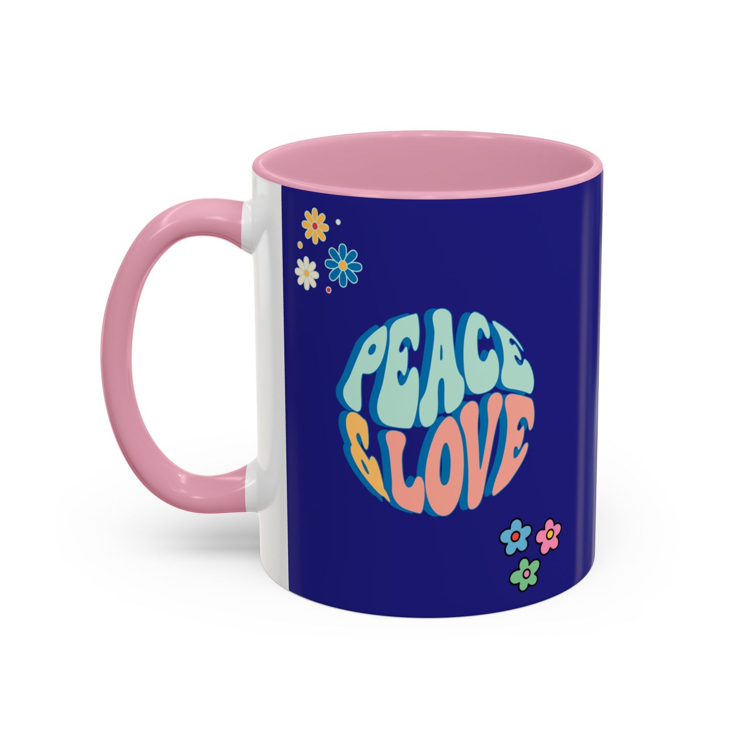 Peace and Love Mug | World Peace | Love and Friendship | Peaceful Harmony | Retro Vibe Gift