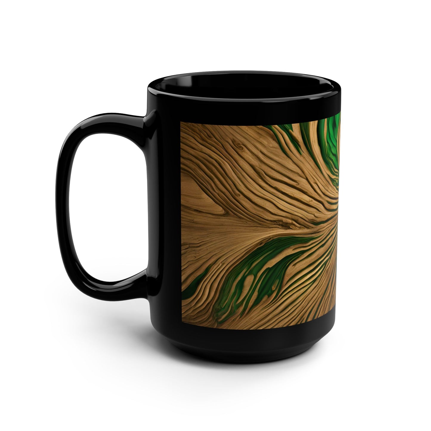 Ceramic Coffee Mug Quartz-Inspired Image Pastel Nature Lover Ceramic Unique Colorful Teacup Flower Rock Lover Ceramic 15 oz Mug