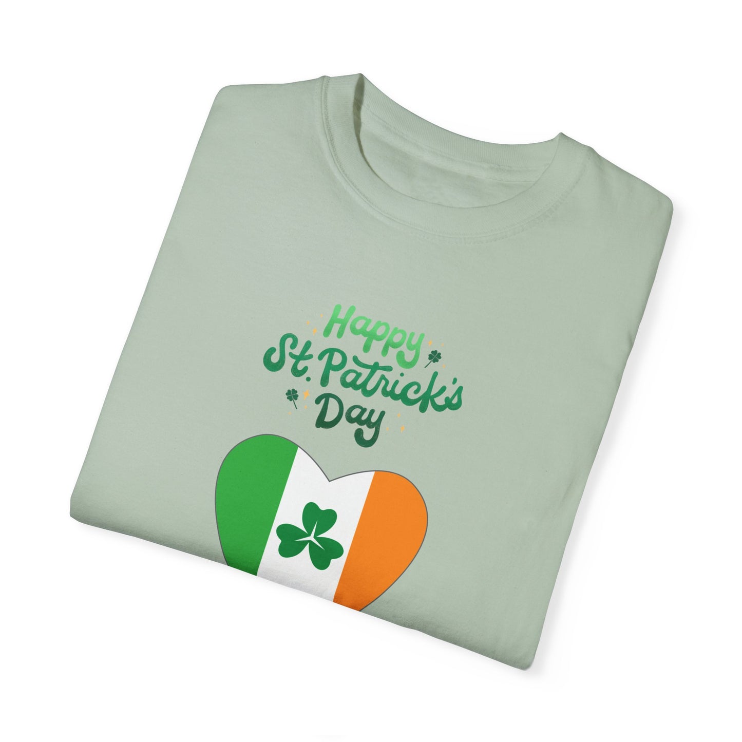 St. Patrick's Day T-Shirt Unisex Comfort Colors Relaxed Fit Garment-Dyed Tee 4 Leaf Clover Shirt Irish Themed Gift