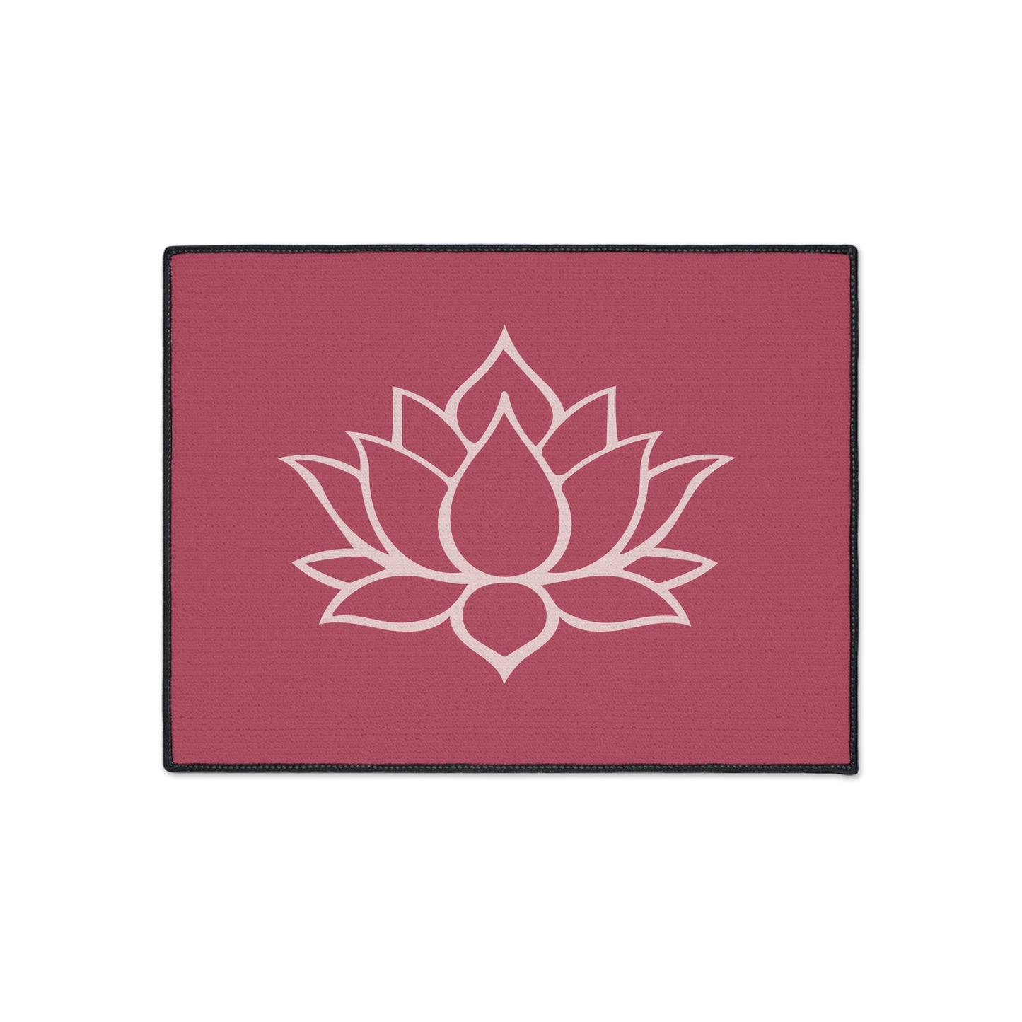 Decorative Heavy Duty Non-Slip Floor Mat Stylish Design Perfect for Entryway Kitchen Décor Lotus Blossom Floral Design Rug Bath Mat