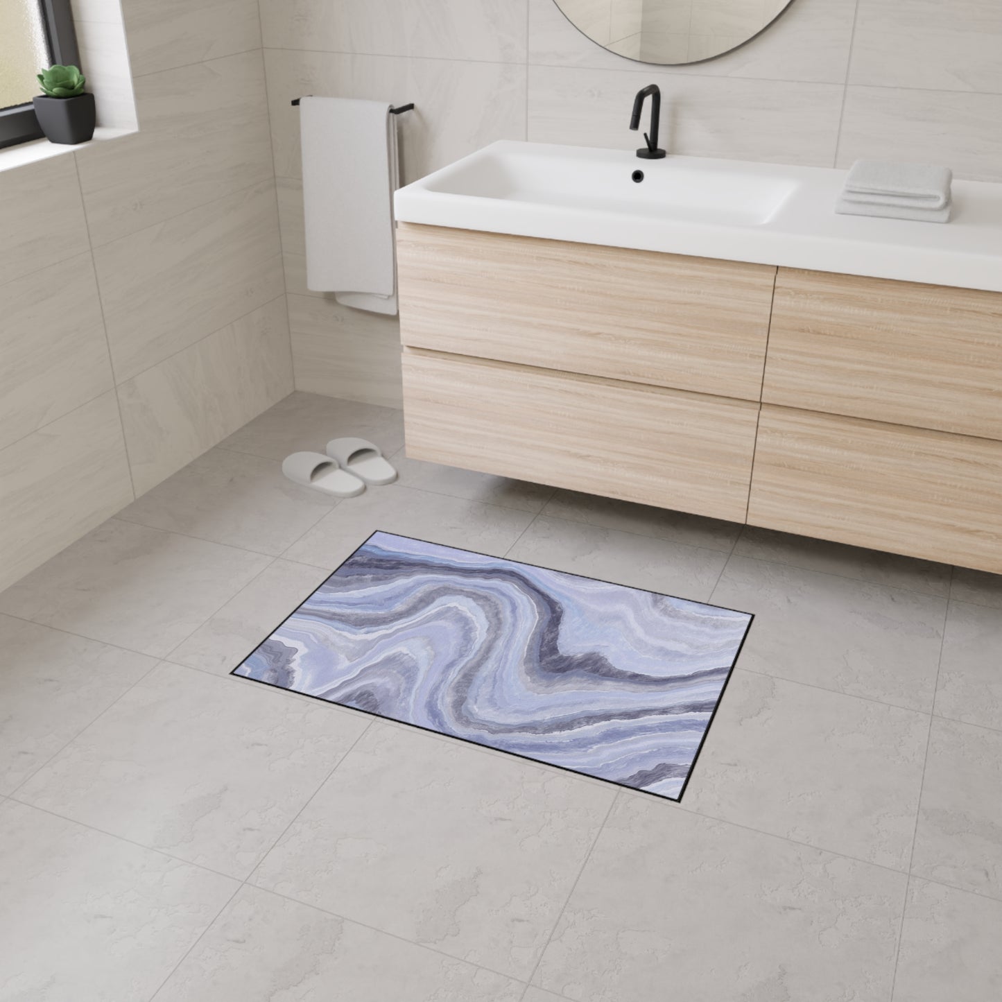 Decorative Heavy Duty Non-Slip Floor Mat Stylish Design Perfect for Entryway Kitchen Décor Garage Rug Coffee Bar Bathroom Floor Door Mat