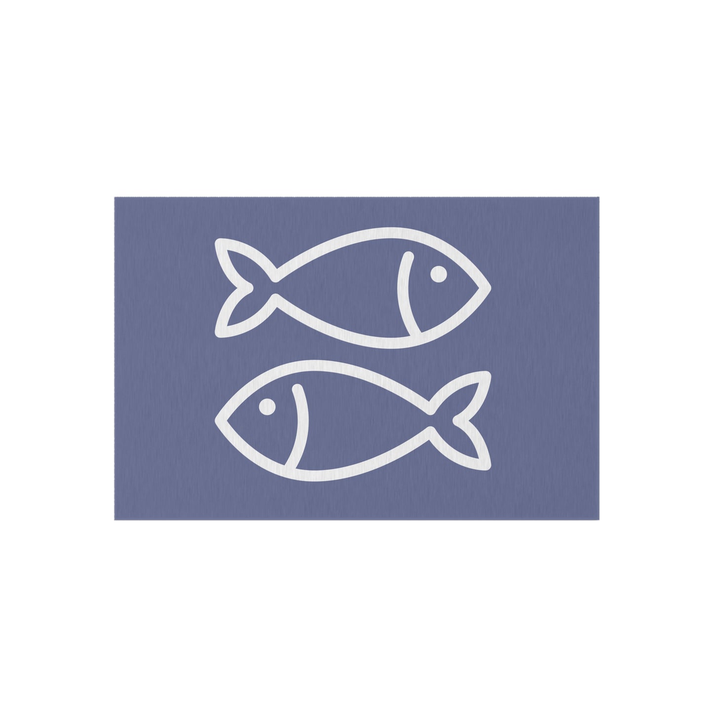 Chenille Outdoor Rug with No-Skid Backing Cozy Fishy Outdoor Carpet Patio Decor Gazebo Rug Pool Area Decor Outdoor Kitchen Carpet