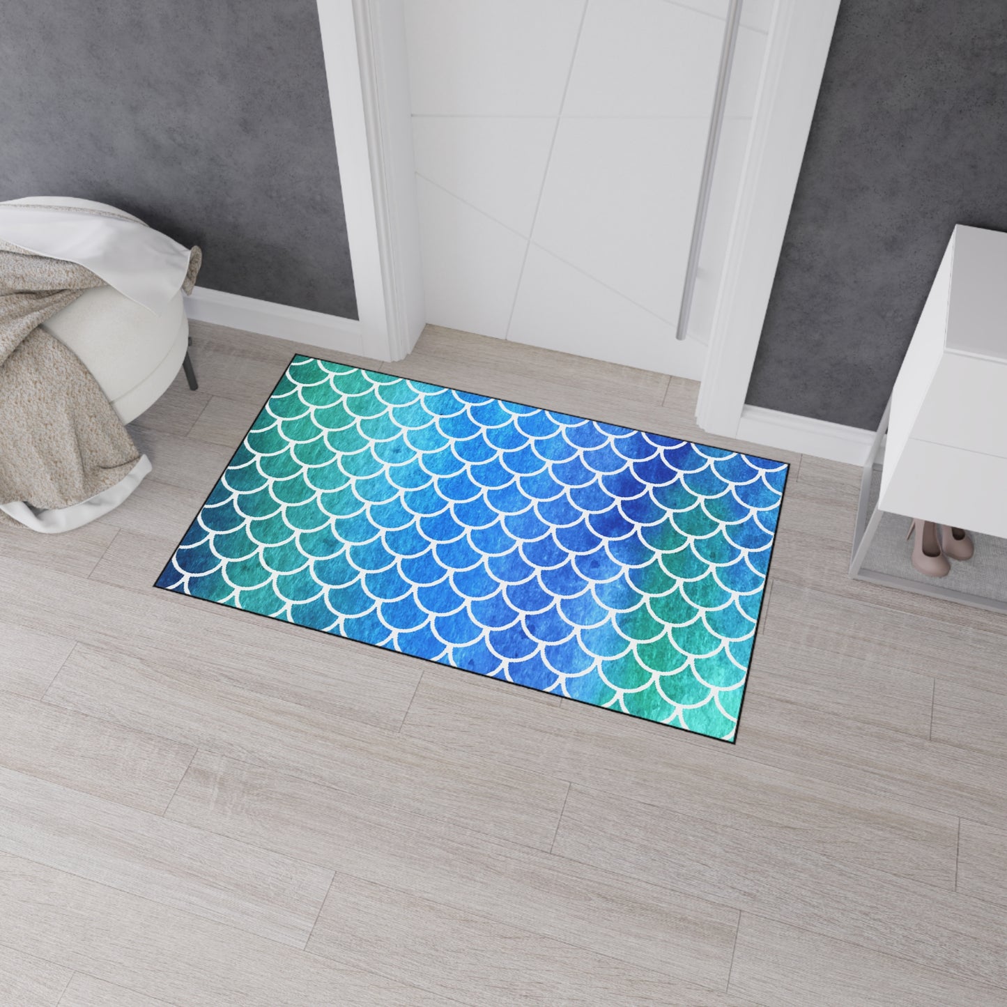 Decorative Heavy Duty Non-Slip Floor Mat Stylish Design Perfect for Entryway Kitchen Décor Beachy Rug Tropical Bathroom Floor Door Mat