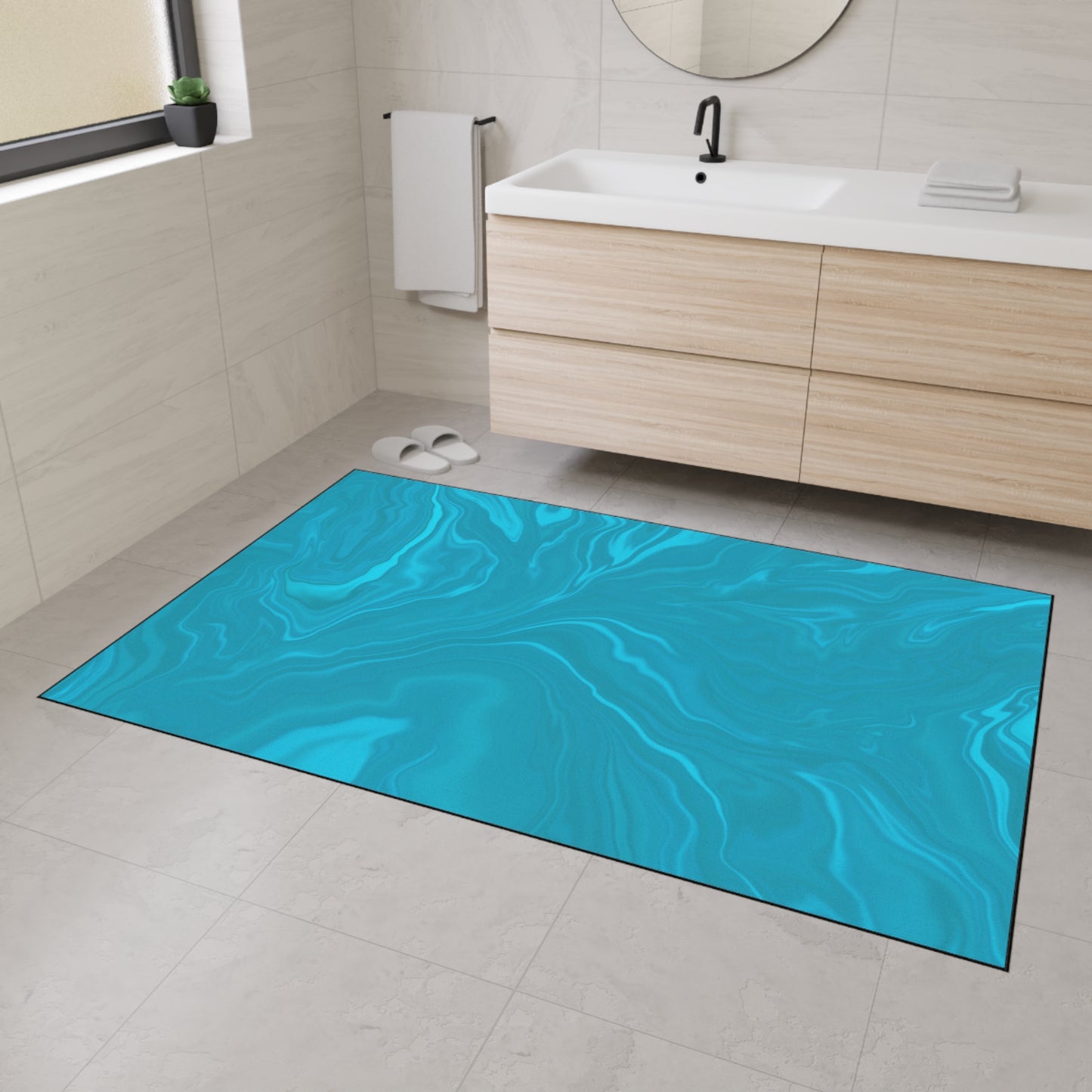 Decorative Heavy Duty Non-Slip Floor Mat Stylish Design Perfect for Entryway Kitchen Décor Garage Rug Coffee Bar Bathroom Floor Door Mat