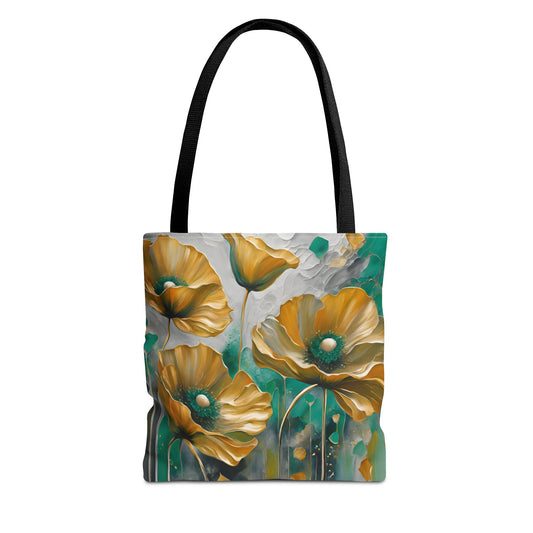 Floral Design Field of Flowers Tote Floral Grocery Wildflower Shopping Bag Cottage Core Gift Bag Boho Bag Poppy Tote Mom Gift