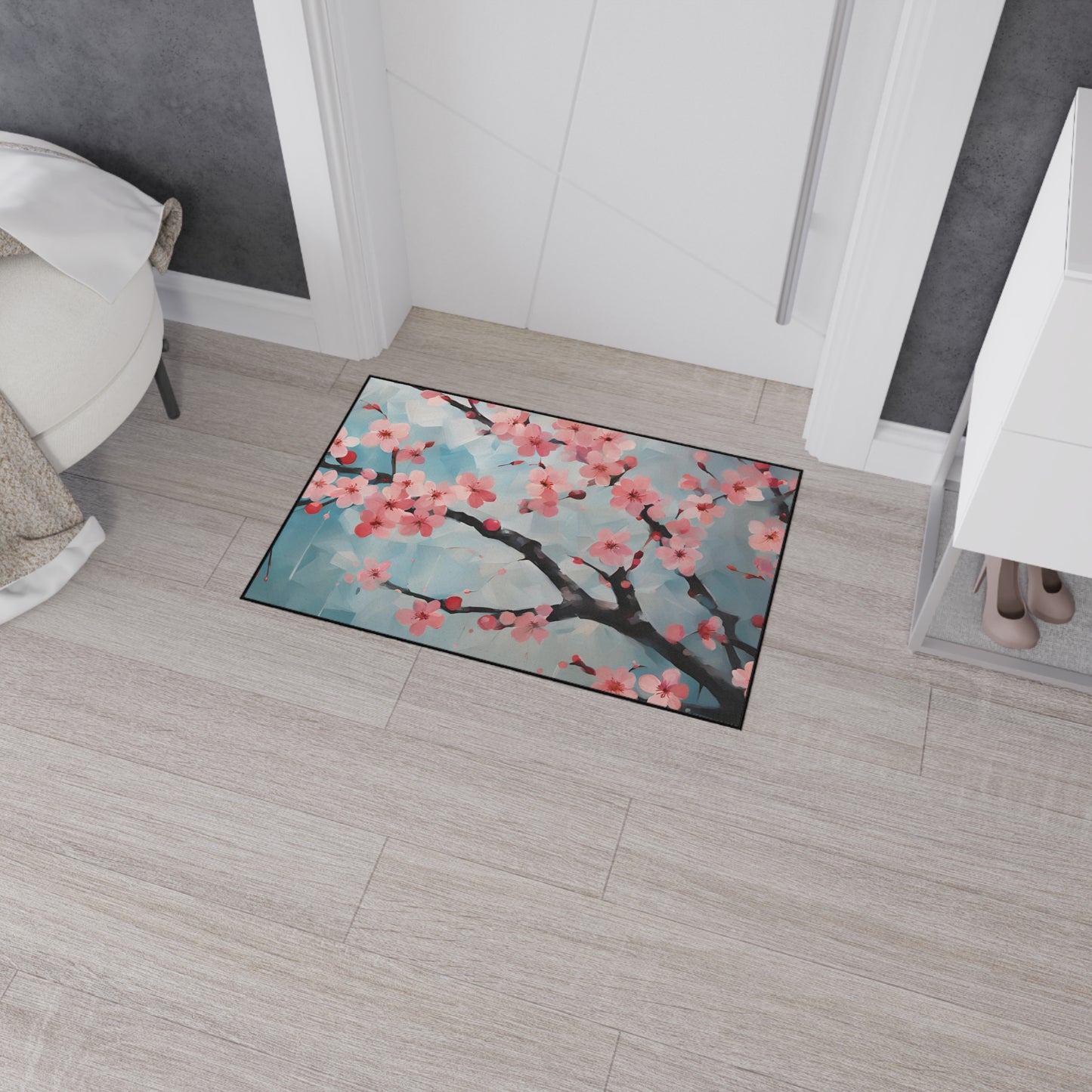 Decorative Heavy Duty Non-Slip Floor Mat Stylish Design Perfect for Entryway Kitchen Décor Garage Rug Coffee Bar Bathroom Floor Door Mat