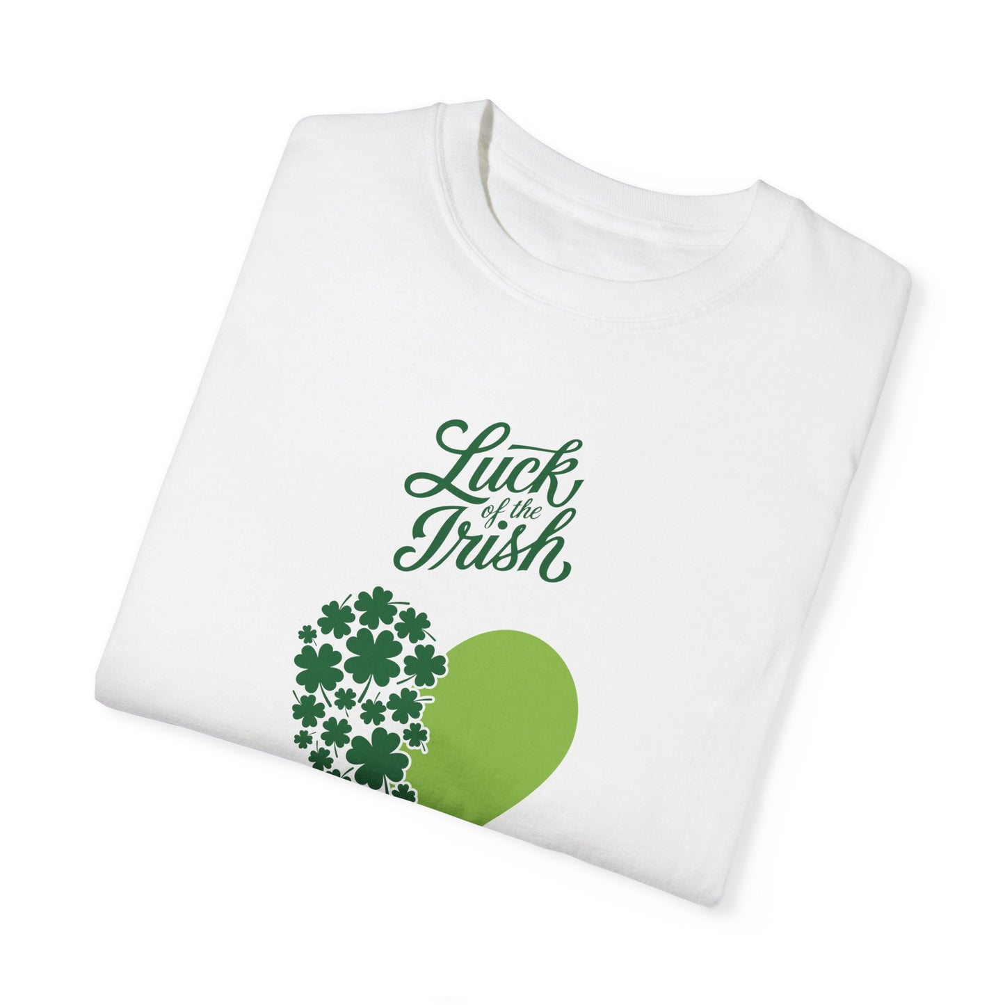St. Patrick's Day T-Shirt Unisex Comfort Colors Relaxed Fit Garment-Dyed Tee 4 Leaf Clover Shirt Irish Themed Gift
