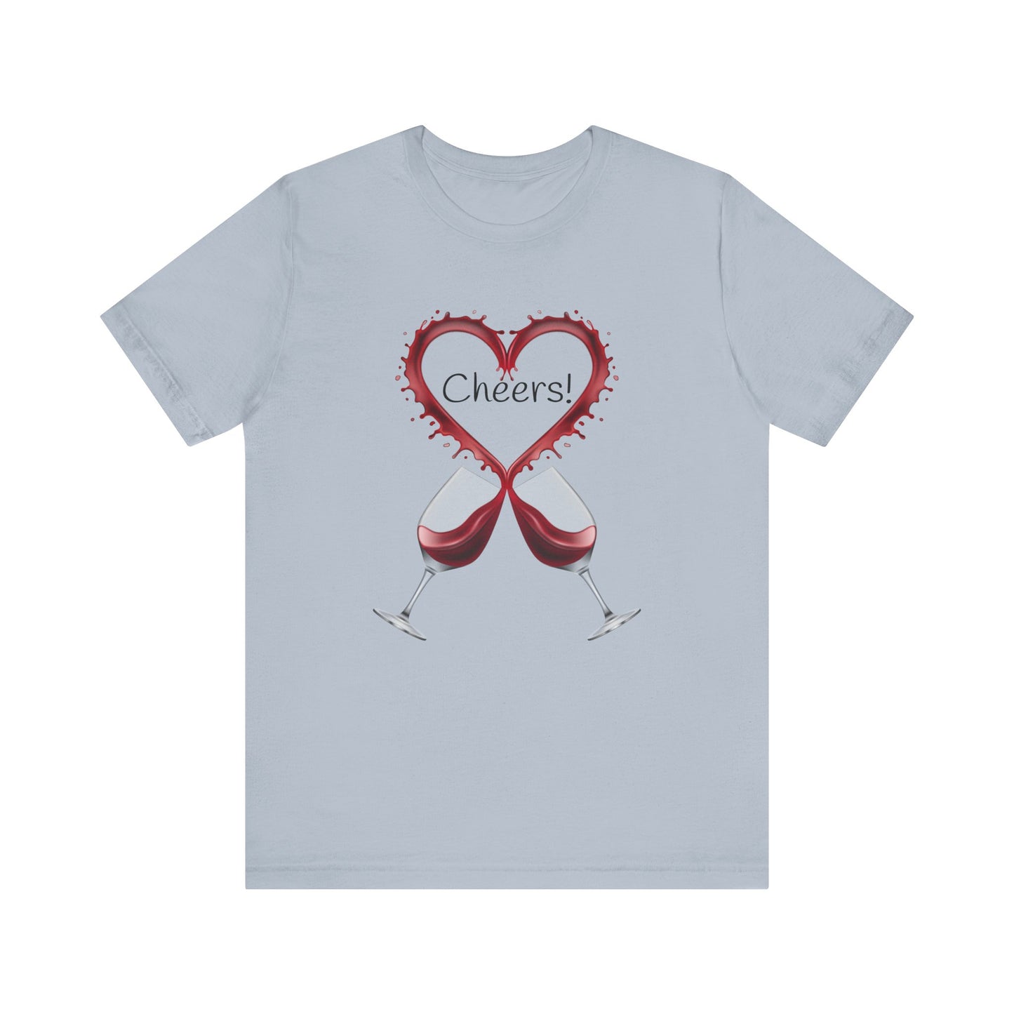 Red Wine Glass Cheers T-Shirt | Foodie Wine Lover Unisex Culinary Gift Tee