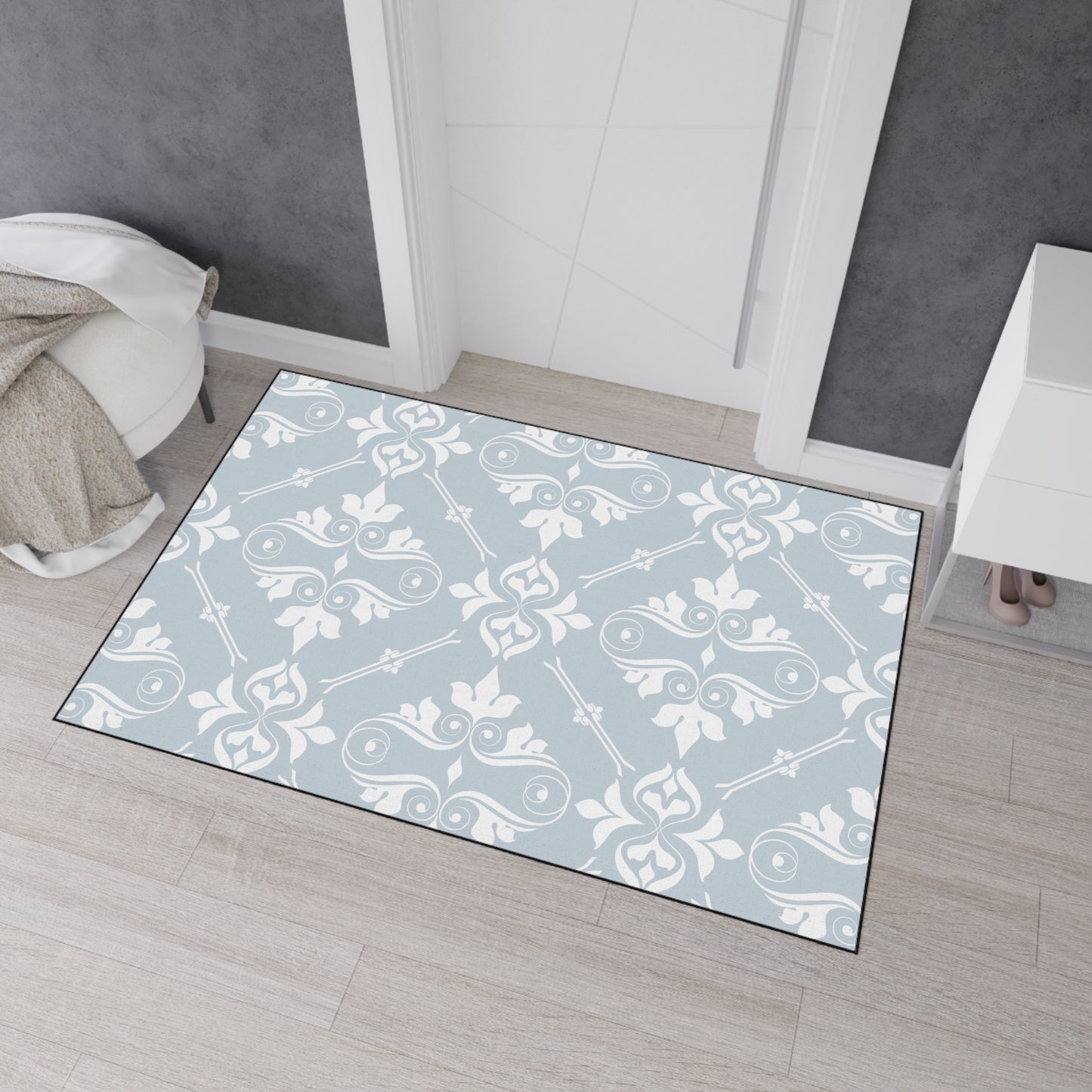 Decorative Heavy Duty Non-Slip Floor Mat Stylish Design Perfect for Entryway Kitchen Décor Garage Rug Coffee Bar Bathroom Floor Door Mat