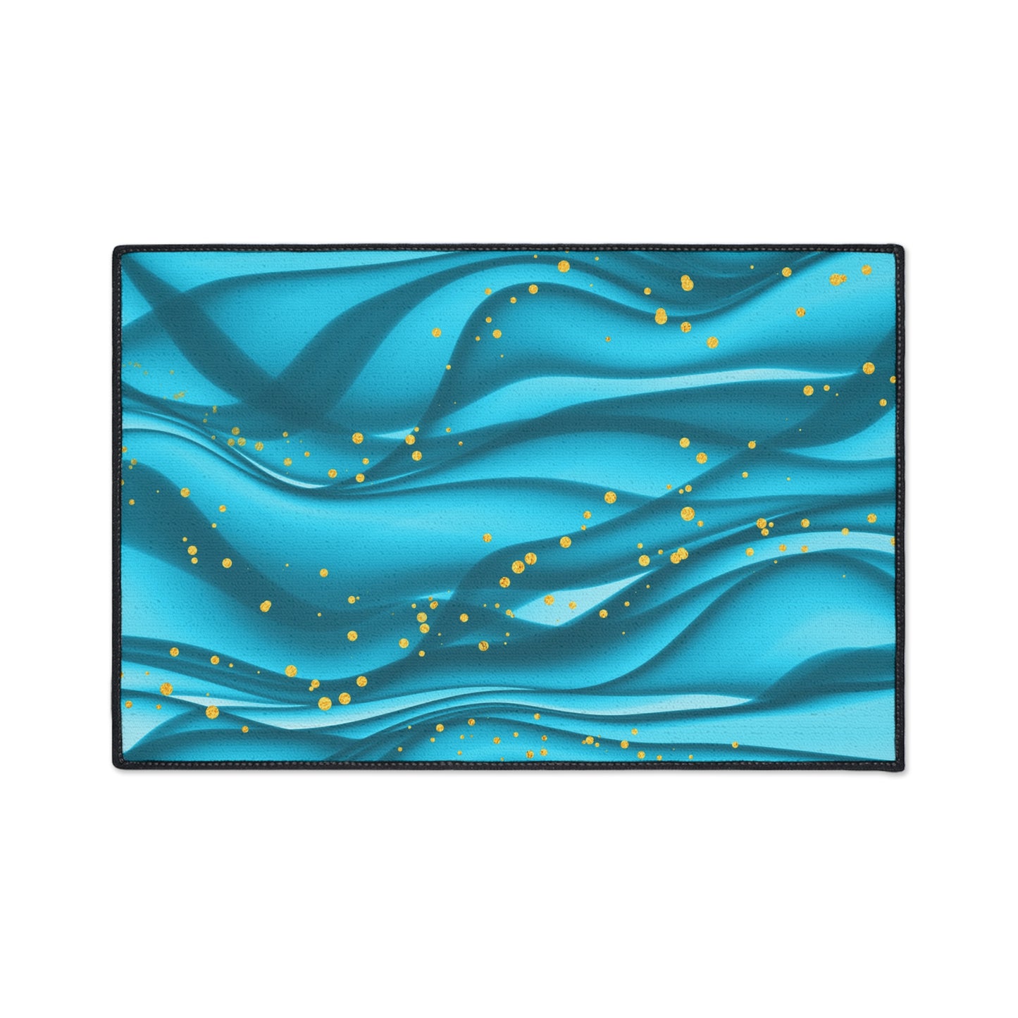 Decorative Heavy Duty Non-Slip Floor Mat Stylish Design Perfect for Entryway Kitchen Décor Beachy Wave Design Rug Tropical Bathroom Floor