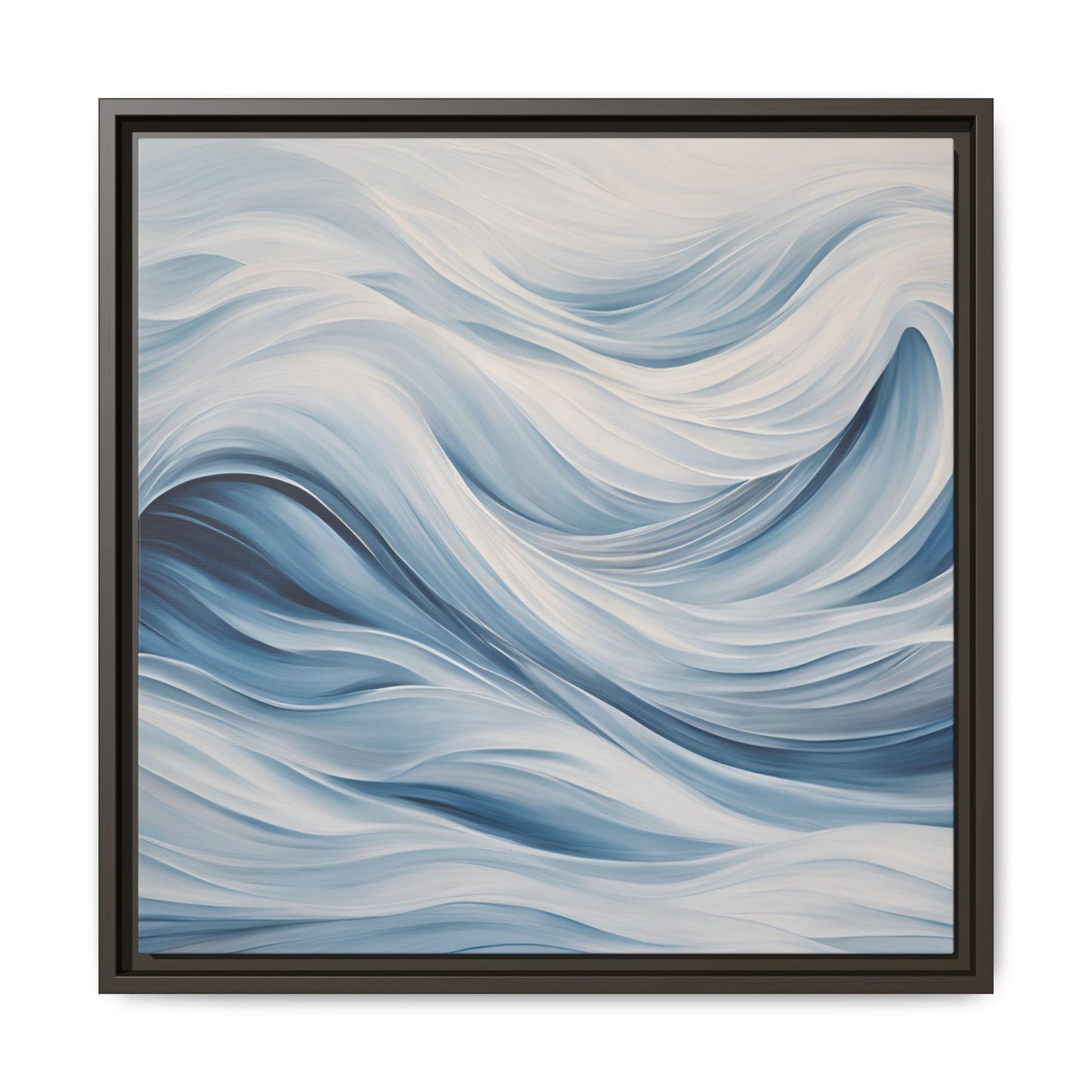 Modern Abstract Wave Design Unique Framed Print Canvas Wall Art Ocean Beach Gift Nature Lover Gift Underwater Sea Lover Gift 3 frame colors