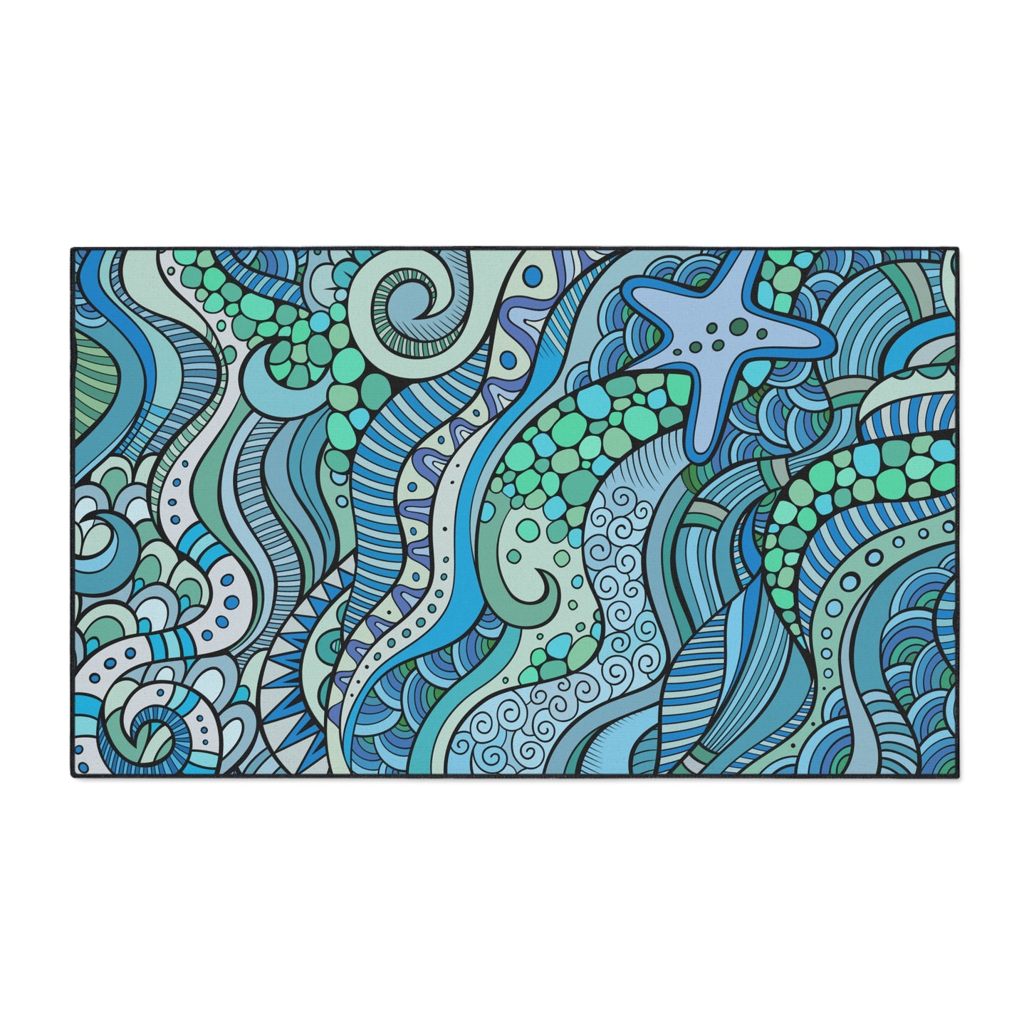 Decorative Heavy Duty Non-Slip Floor Mat Stylish Design Perfect for Entryway Kitchen Décor Garage Rug Coffee Bar Bathroom Floor Door Mat