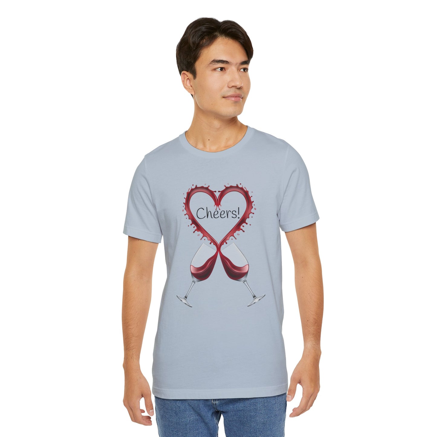 Red Wine Glass Cheers T-Shirt | Foodie Wine Lover Unisex Culinary Gift Tee
