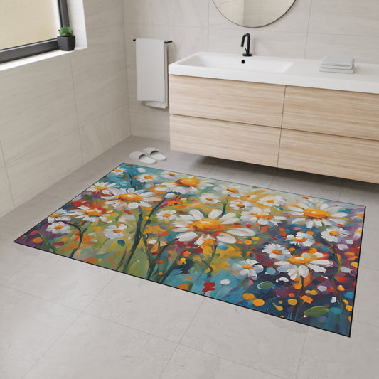 Decorative Heavy Duty Non-Slip Floor Mat Stylish Design Perfect for Entryway Kitchen Décor Garage Rug Coffee Bar Bathroom Floor Door Mat