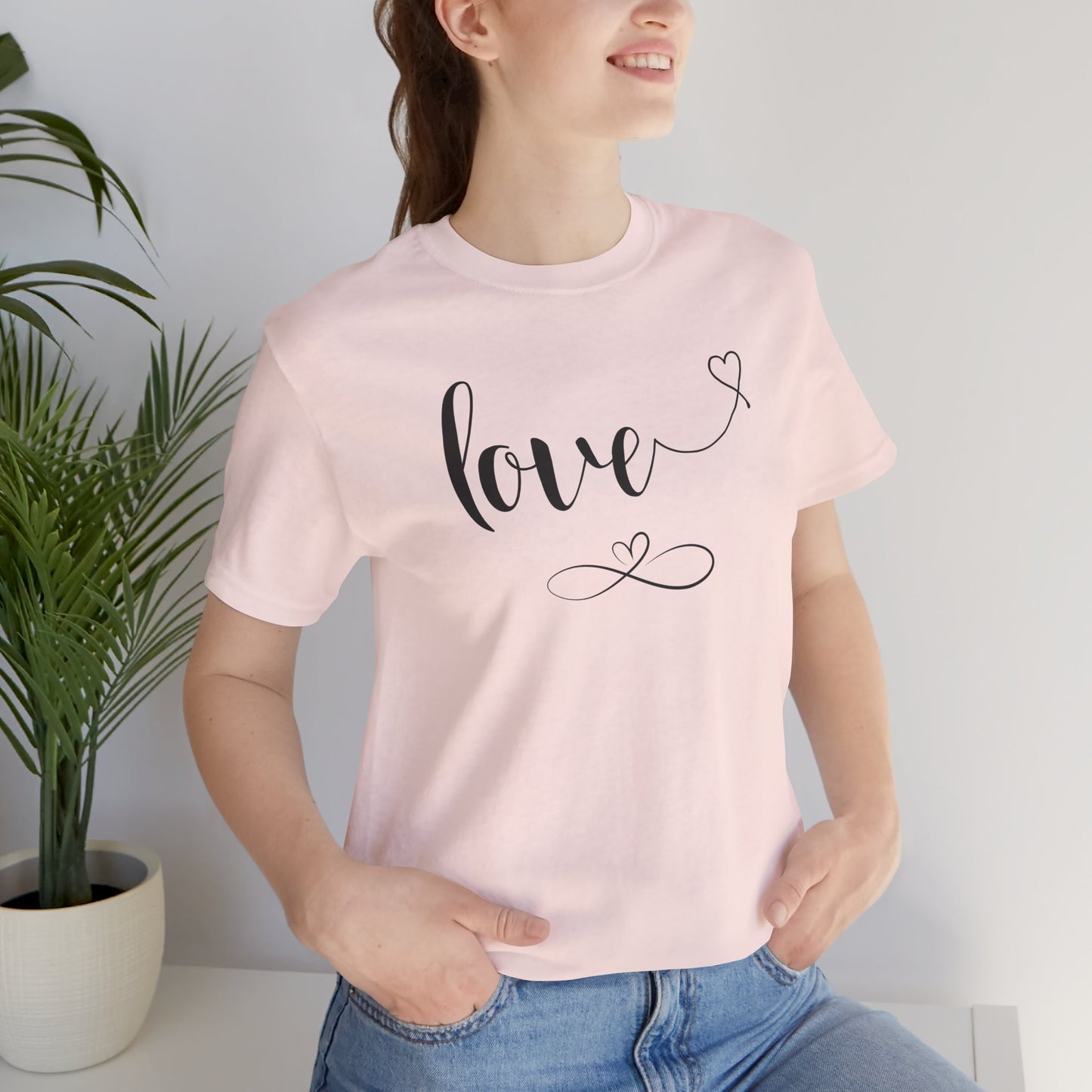 Love T-shirt | Unisex Gift for Her | Gift for Mom Wife Sister | Heart T-Shirt |