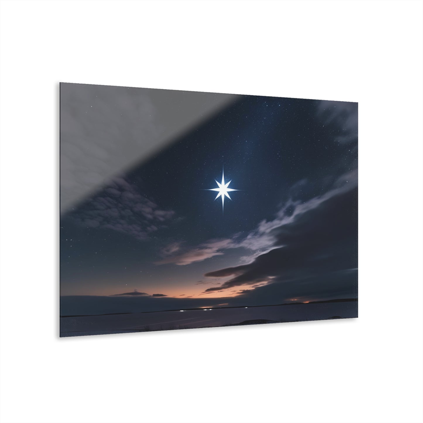 North Star Design Acrylic Print Dark Sky Nature Lover Wall Art Astronomy Lover Gift Night Sky Artwork Modern Decor