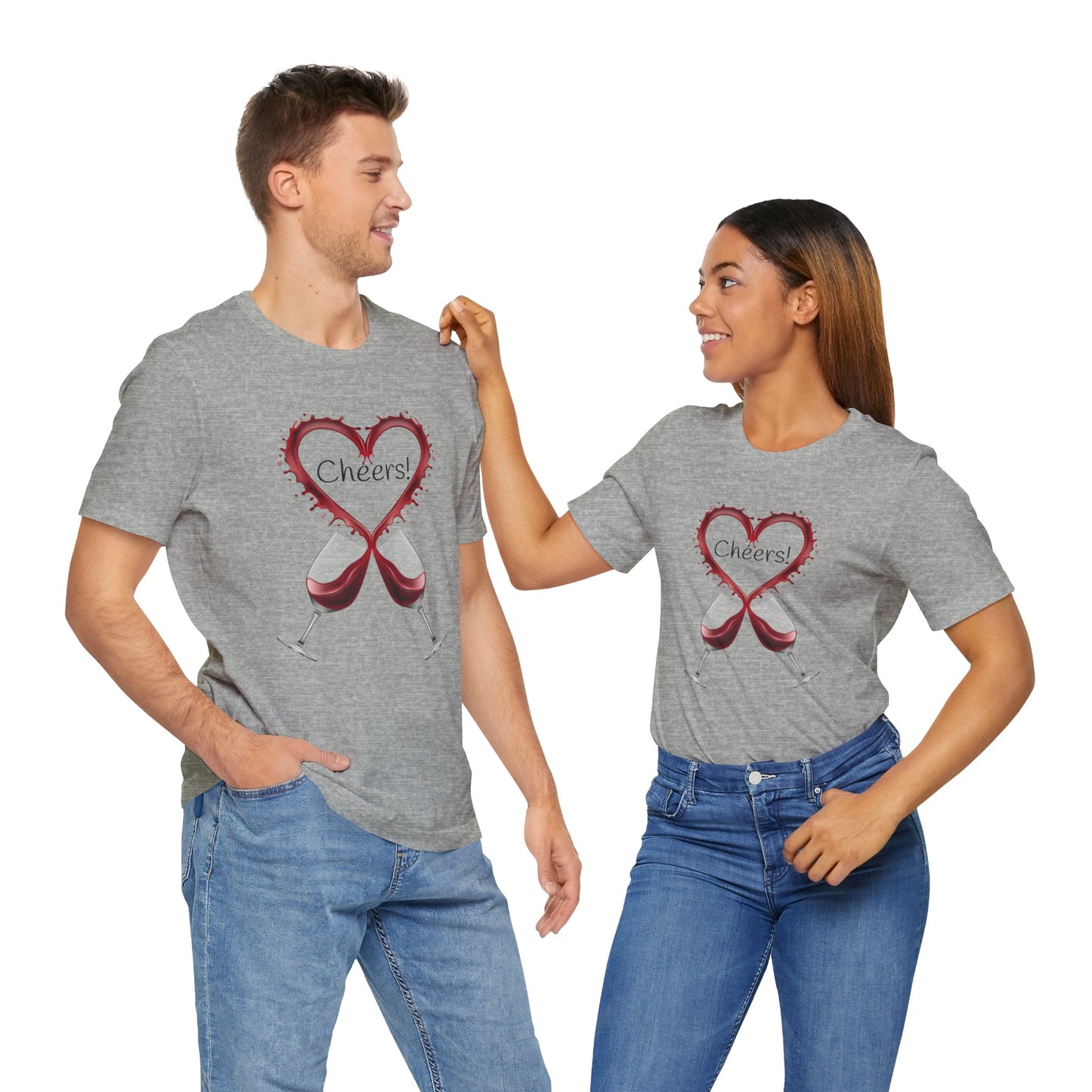 Red Wine Glass Cheers T-Shirt | Foodie Wine Lover Unisex Culinary Gift Tee