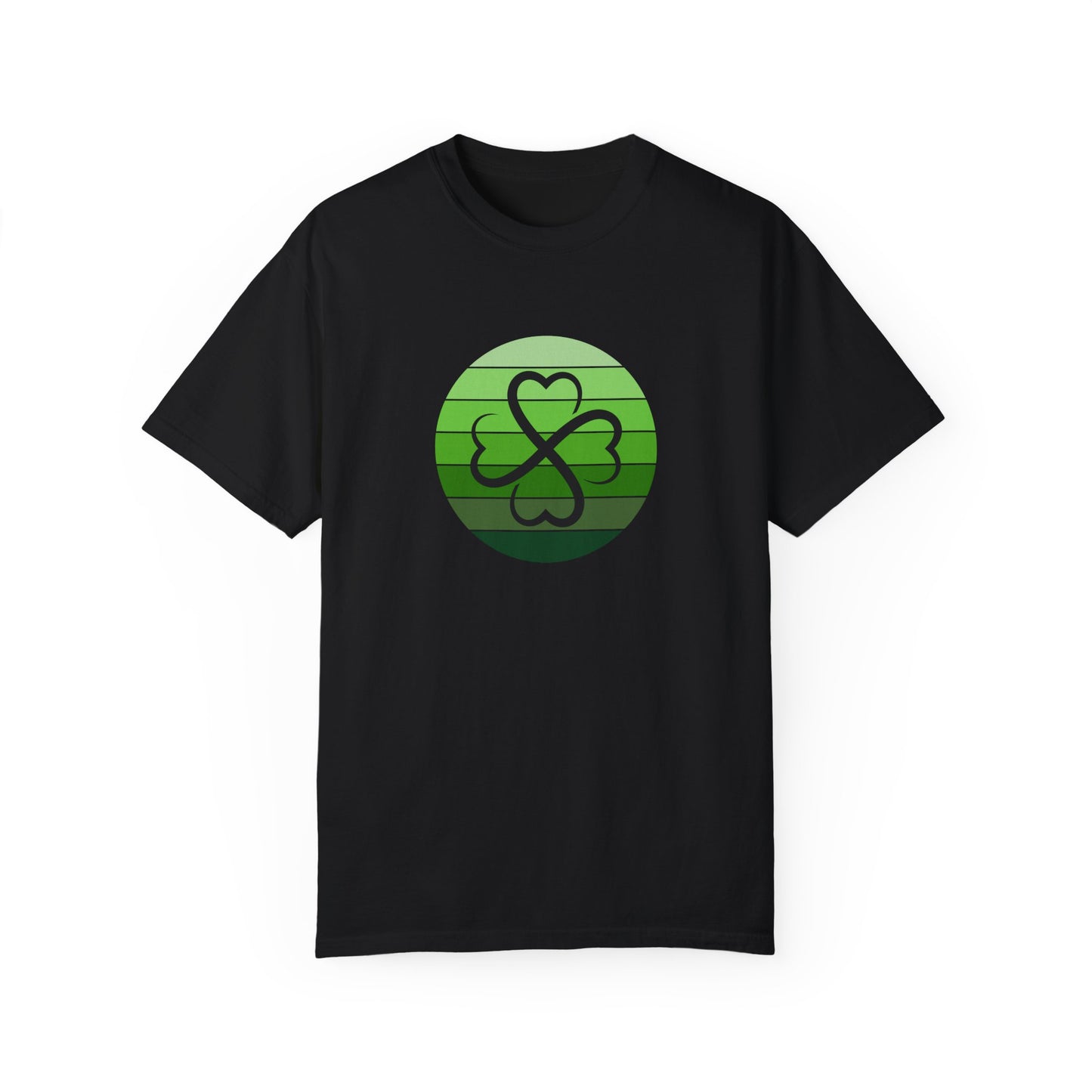 St. Patrick's Day T-Shirt Unisex Comfort Colors Relaxed Fit Garment-Dyed Tee 4 Leaf Clover Shirt Irish Themed Gift