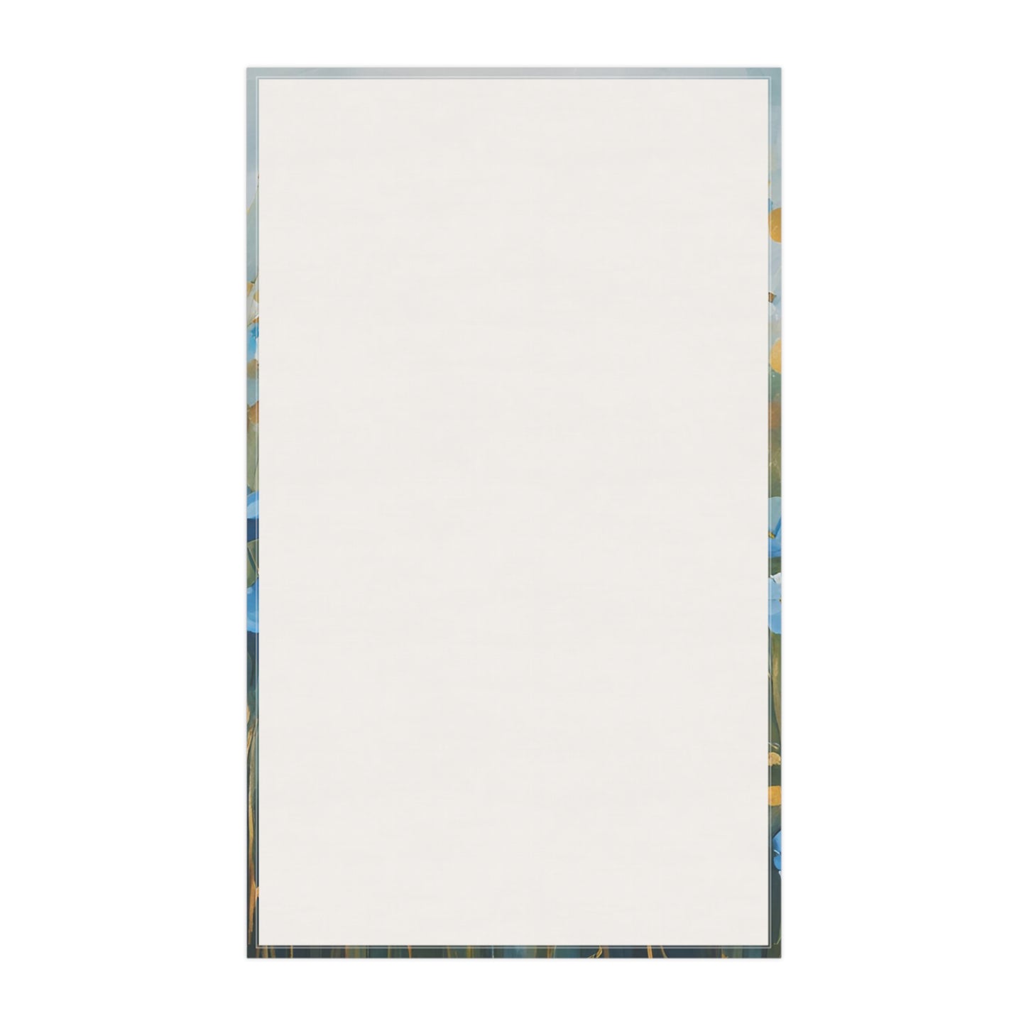 Floral Kitchen Tea Towel Pastel Dish Towel Durable Hand Towel Gift for Flower Lover Whimsical Home Decor Decorative Kitchen Cotton Twill